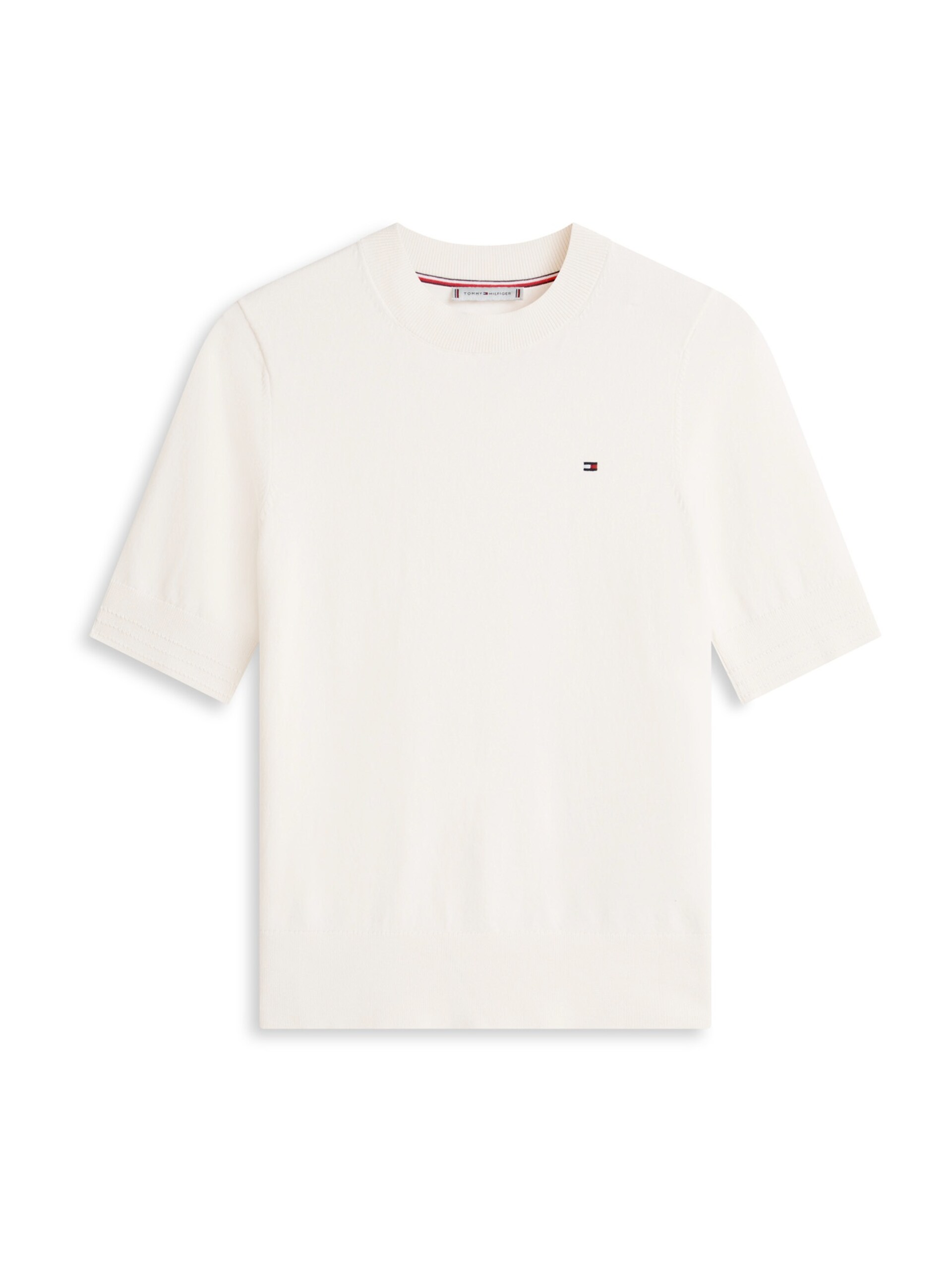 TOMMY HILFIGER Tröja 'Fine Short Sleeve' dam