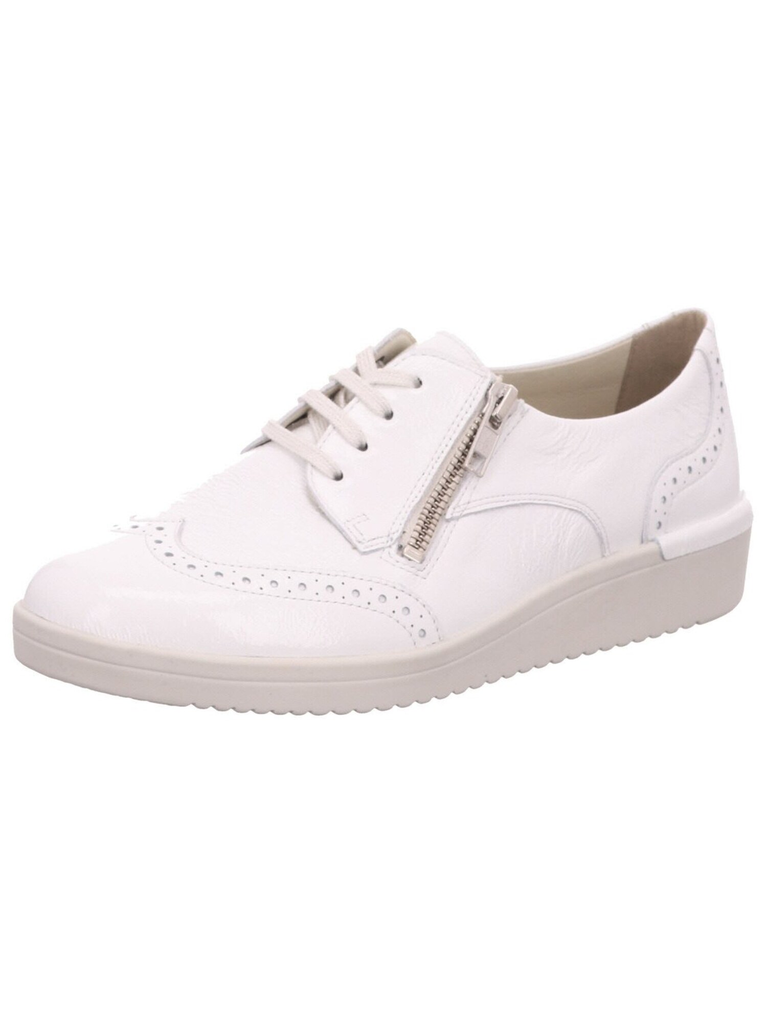 Gabor Comfort Schnürschuh Klassischer Schnürschuh Damen 66.936 11 Echtleder In Weiß
