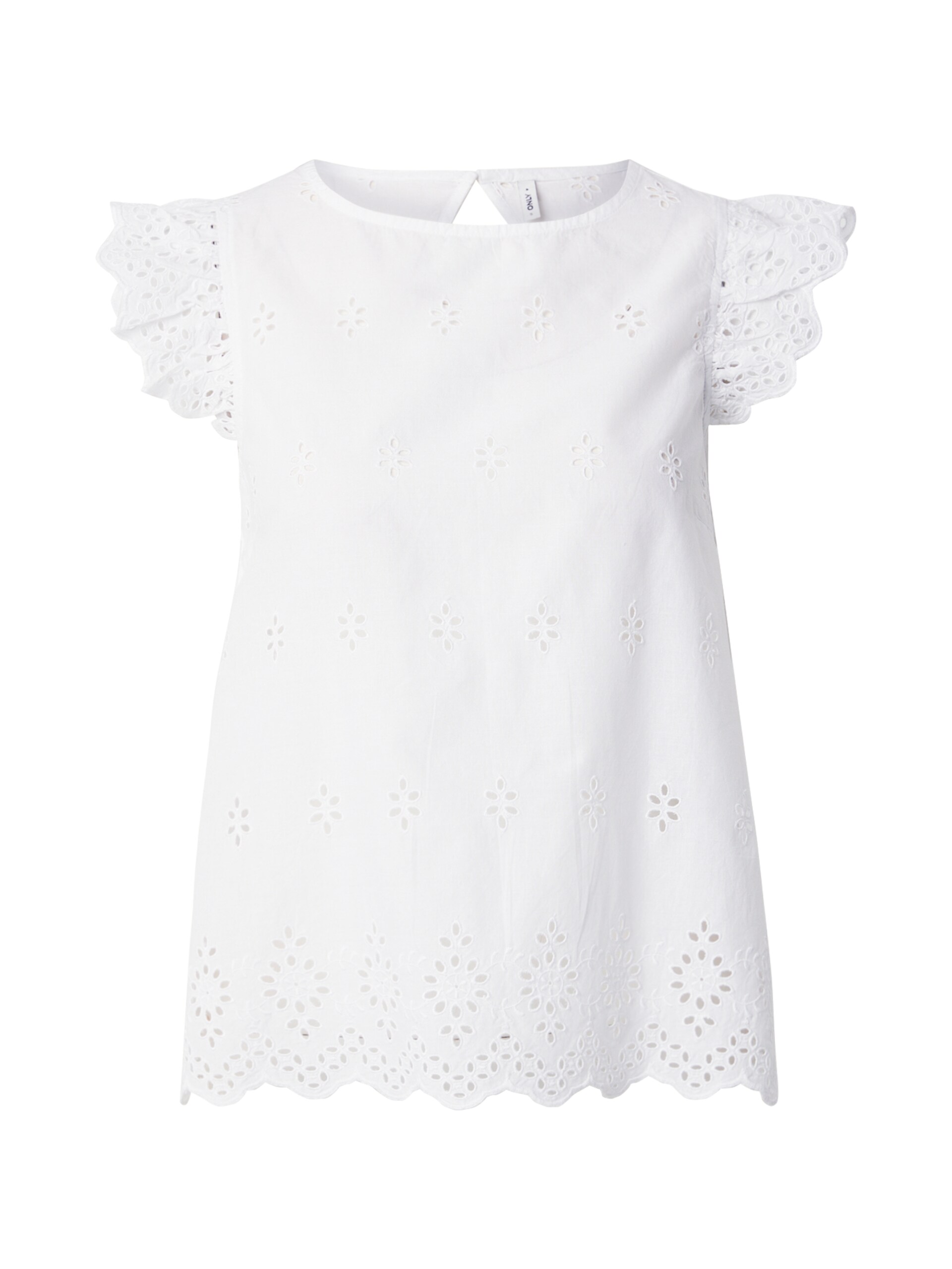 ONLY Onllou Life Emb S/S Open Back Top toppar & linnen dam – bild 6