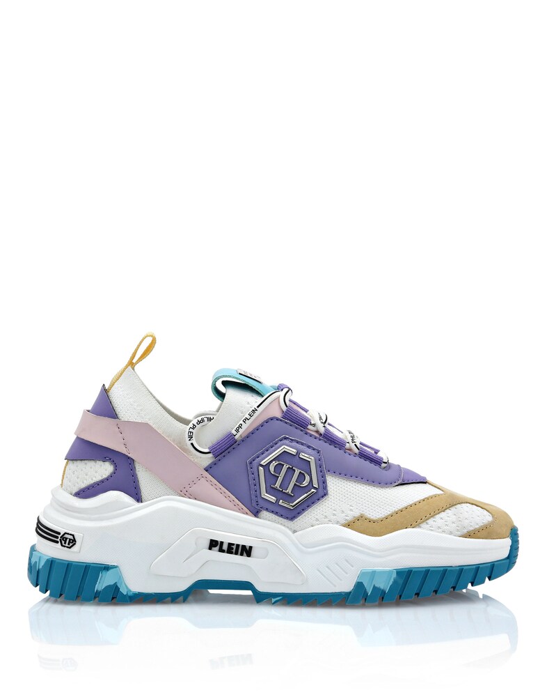 Philipp Plein Sneaker 'Predator' Damen Größe 38 blau / gelb / lila / hellpink