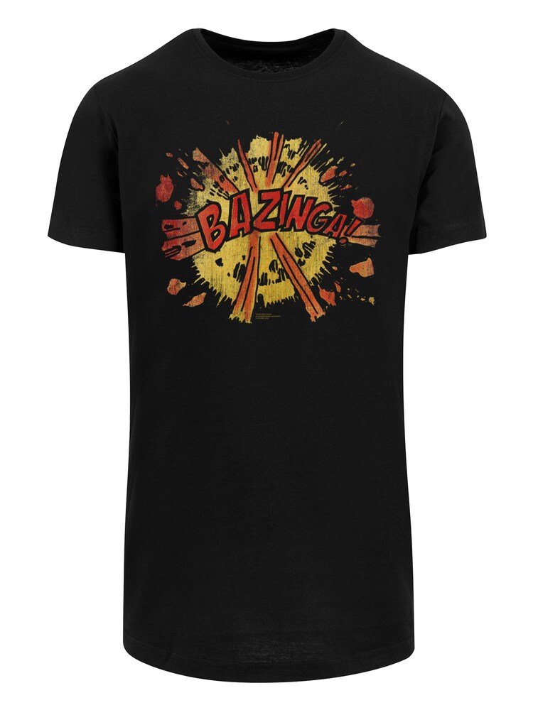 F4NT4STIC T-Shirt 'Big Bang Theory Bazinga Explosion and Big Bang Theory' Herren Größe XXL gelb / rot / schwarz