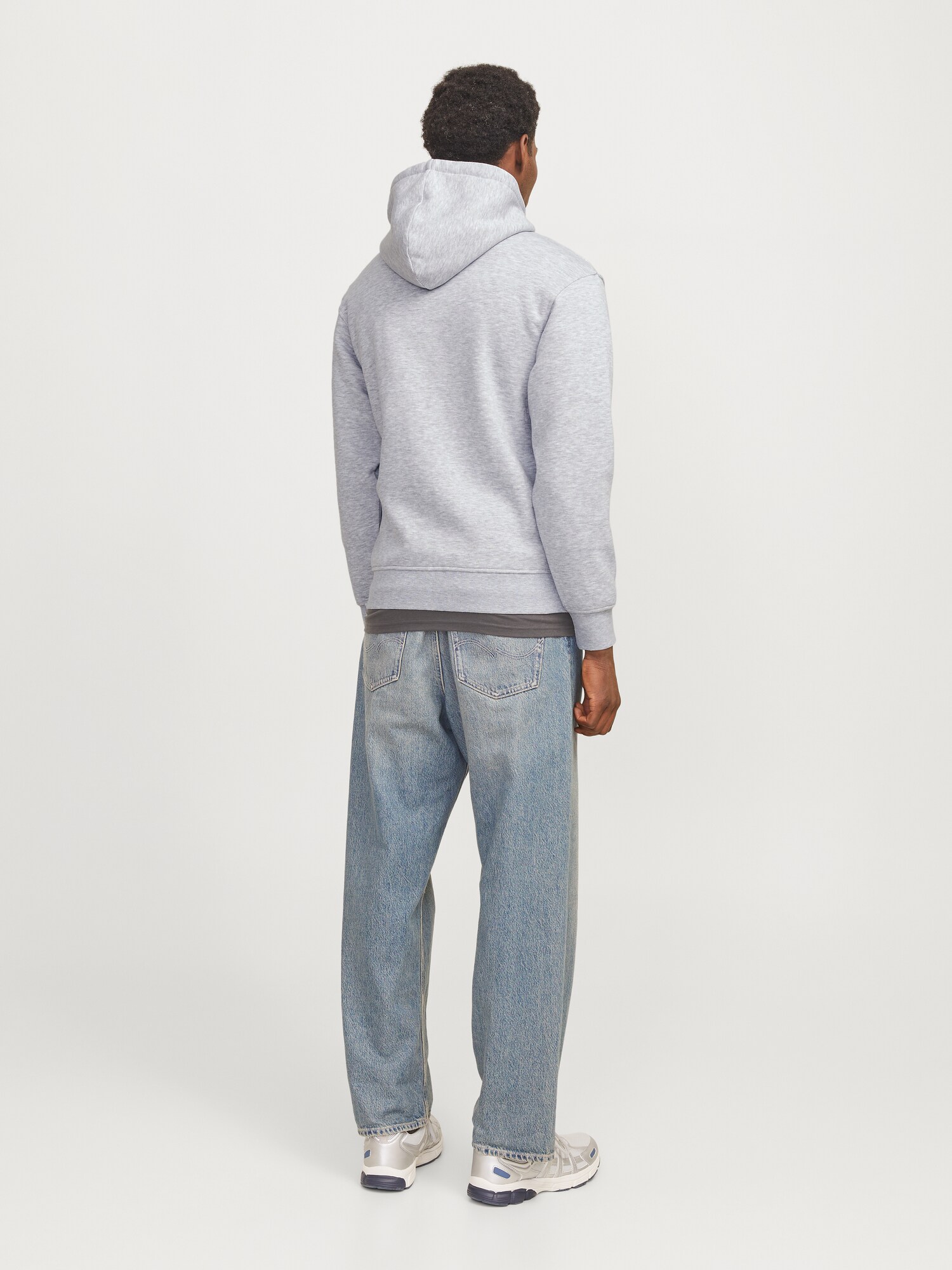 JACK & JONES Mikina 'JJTree' svetlosivá / biela (obrázok 5)