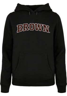 Merchcode Sweatshirt ‘Brown University’ Bourgogne / Zwart / Wit