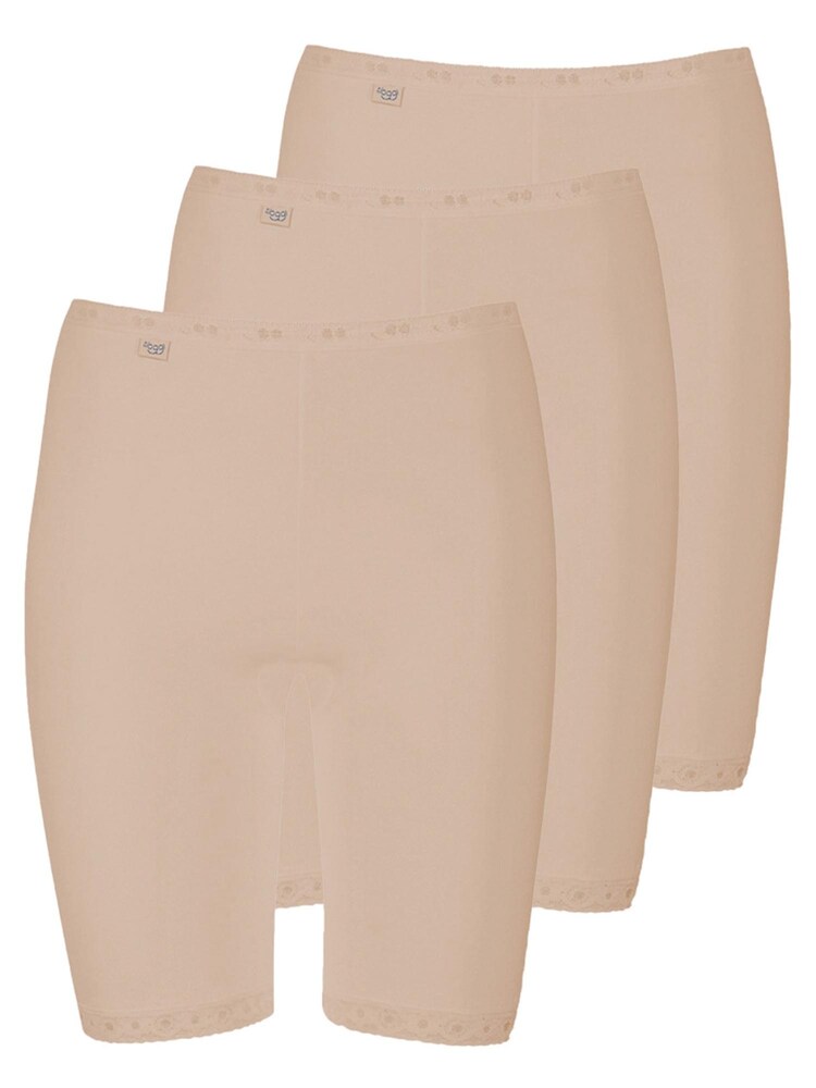 SLOGGI Panty 'SLOGGI Long Slip 3er Pack Basic+' Damen Größe XXL beige