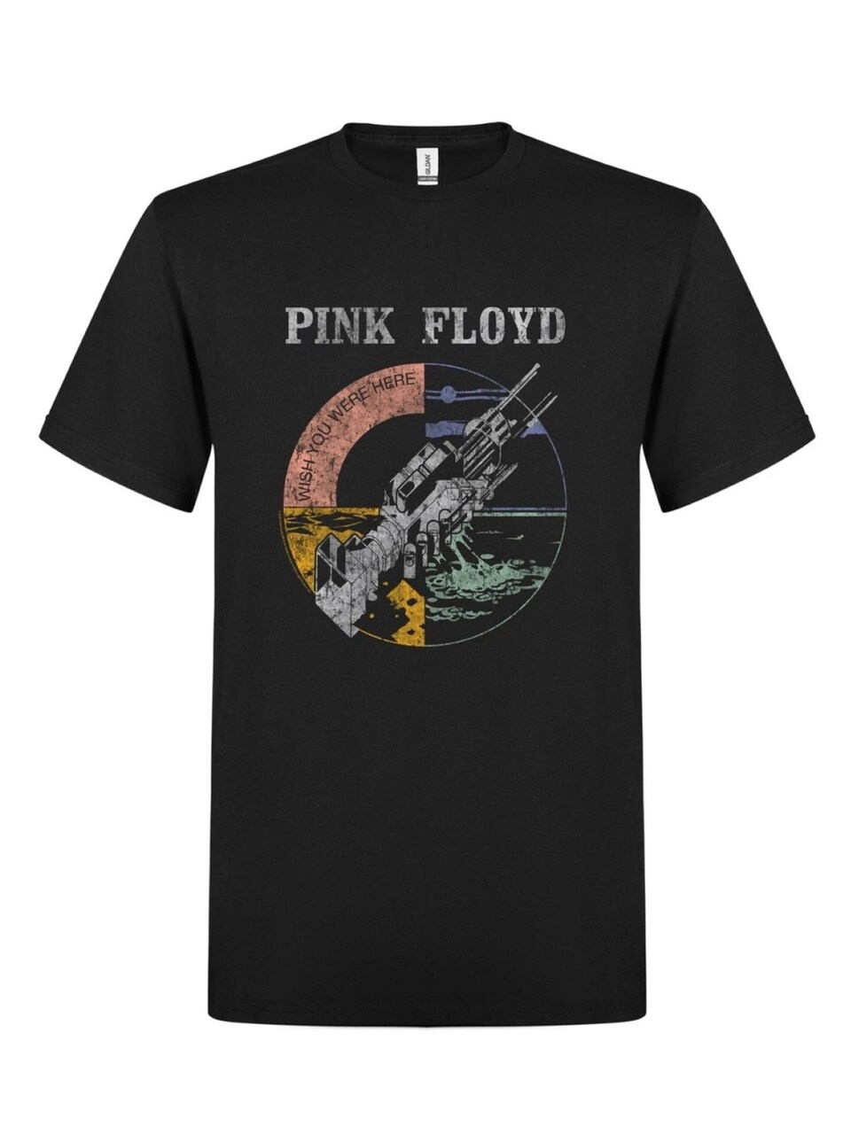 T-shirt 'Pink Floyd Wish you were Distressed t-shirt'