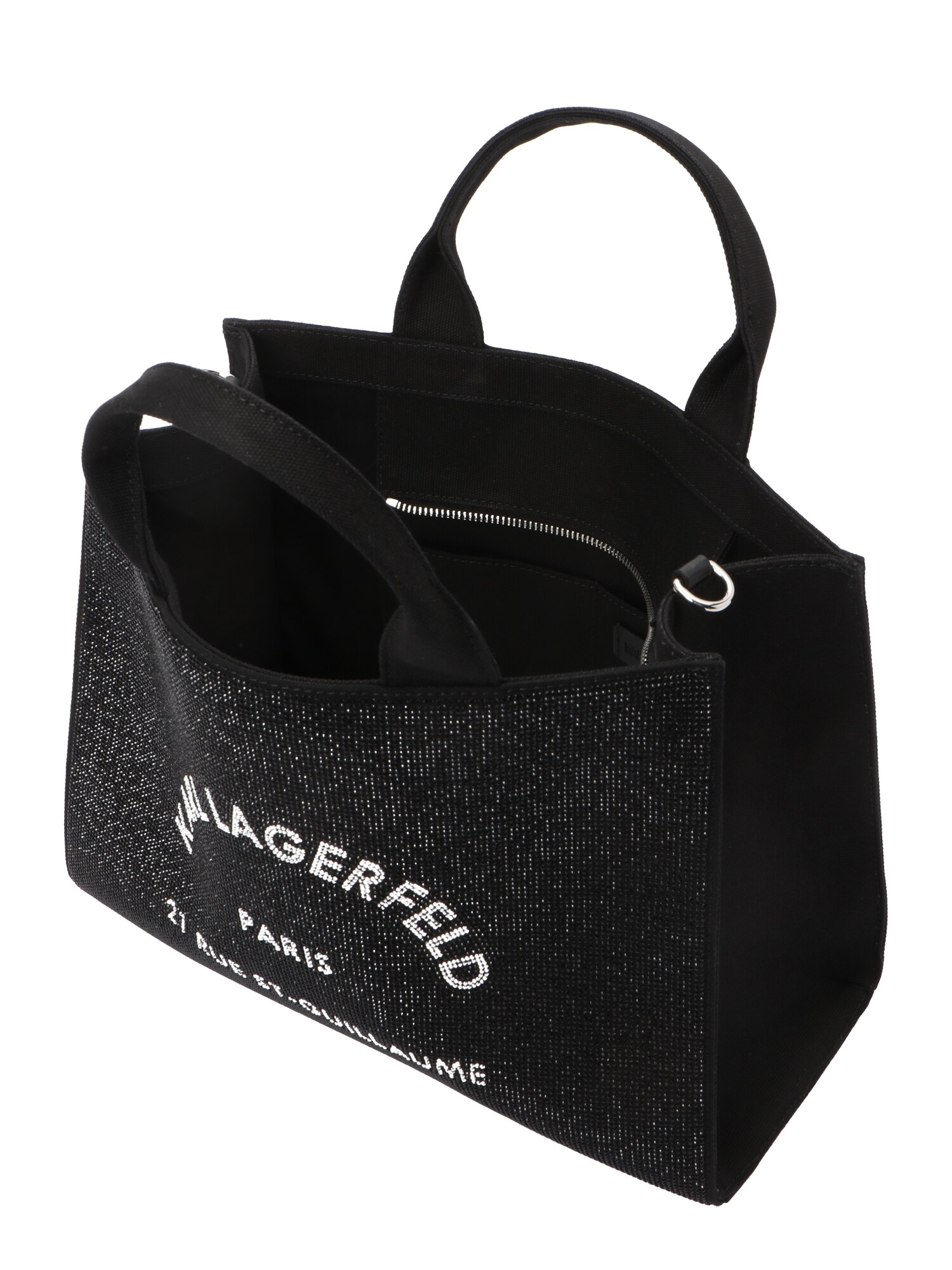 Karl Lagerfeld Shopper čierna / priehľadná (obrázok 4)