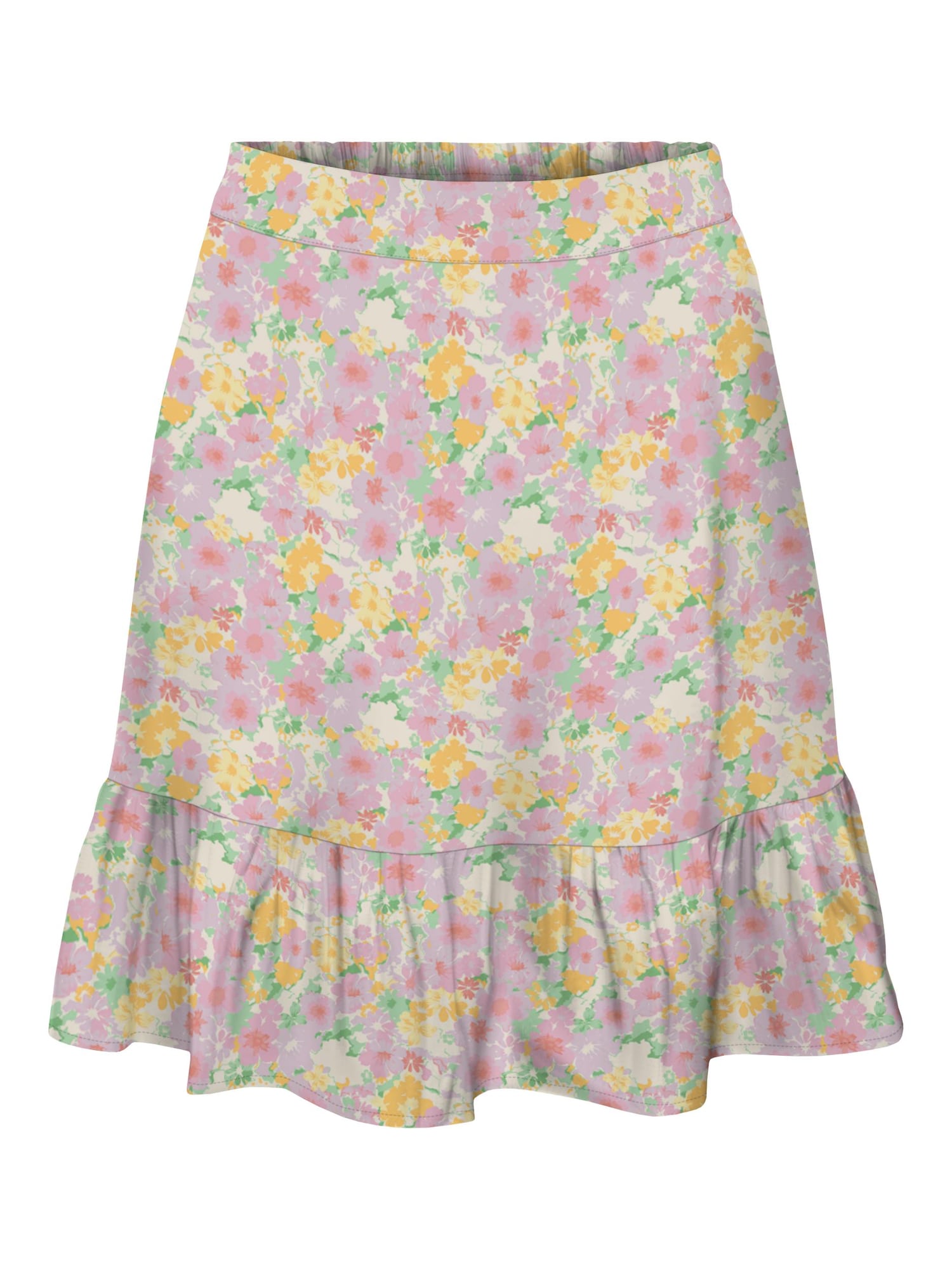 VERO MODA Sukňa 'EMMA'  béžová / zelená / fialová / oranžová