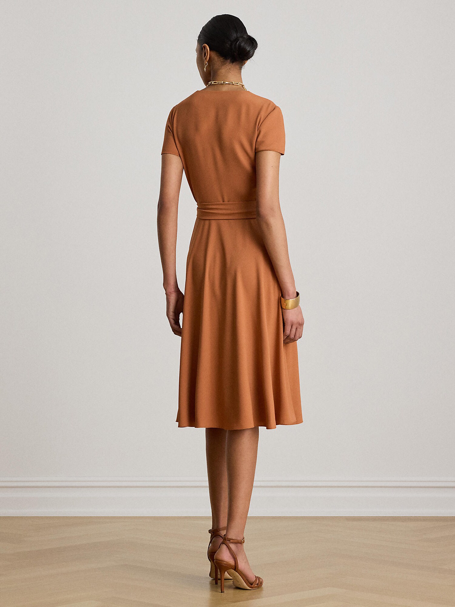 Lauren Ralph Lauren Vestido rojo anaranjado – imagen 3