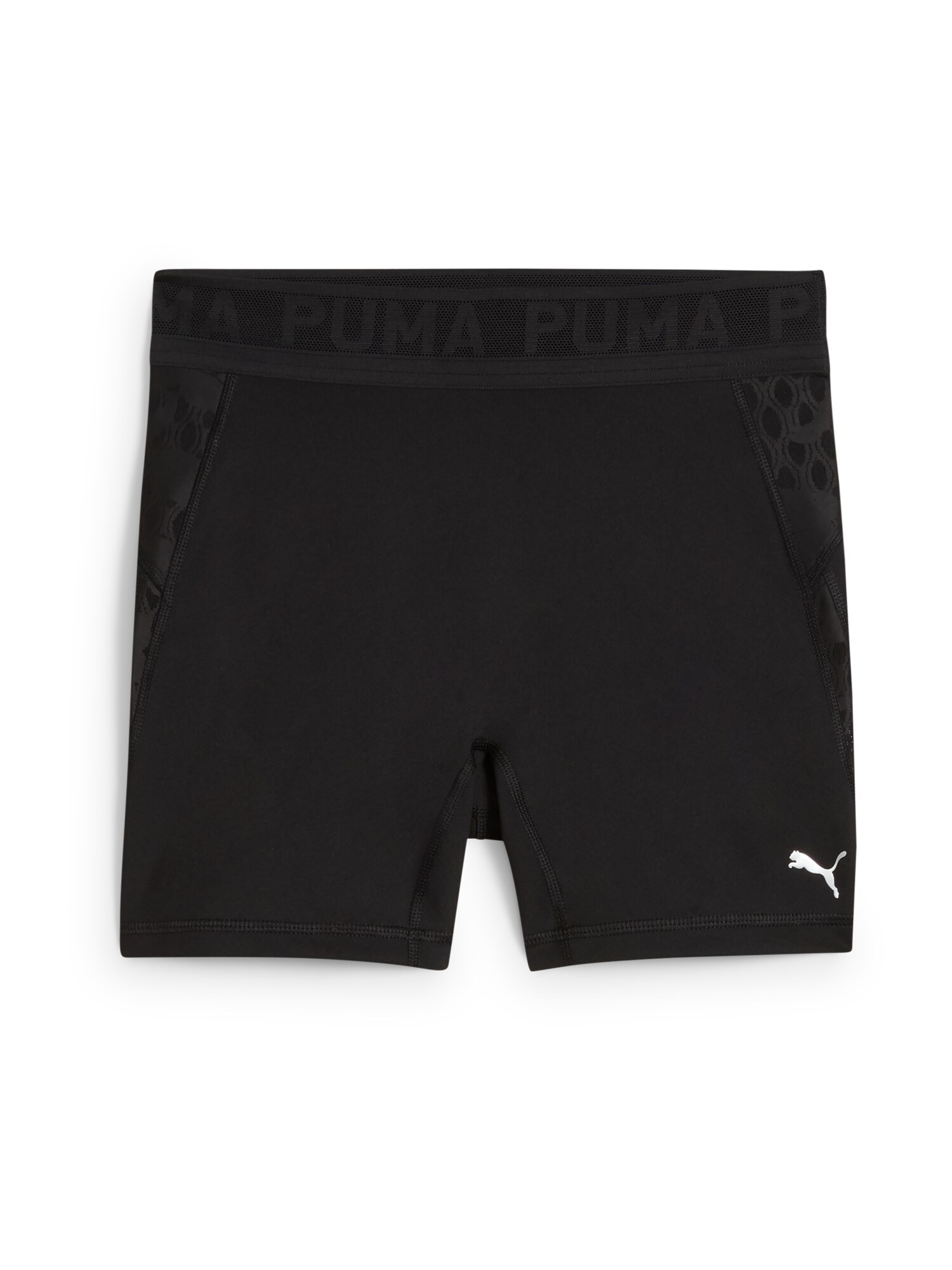 PUMA Pantaloni sport  negru / alb