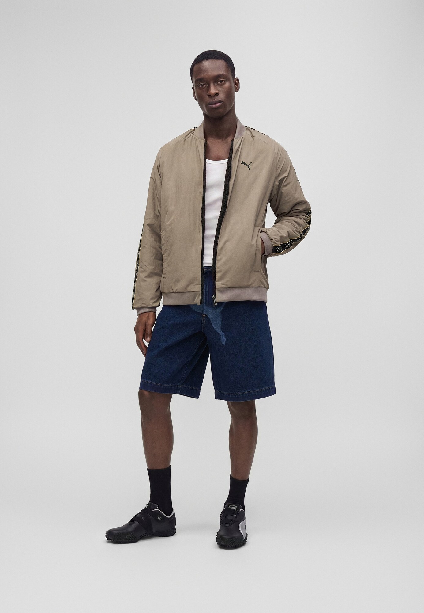 PUMA Chaqueta de entretiempo beige / negro – imagen 3