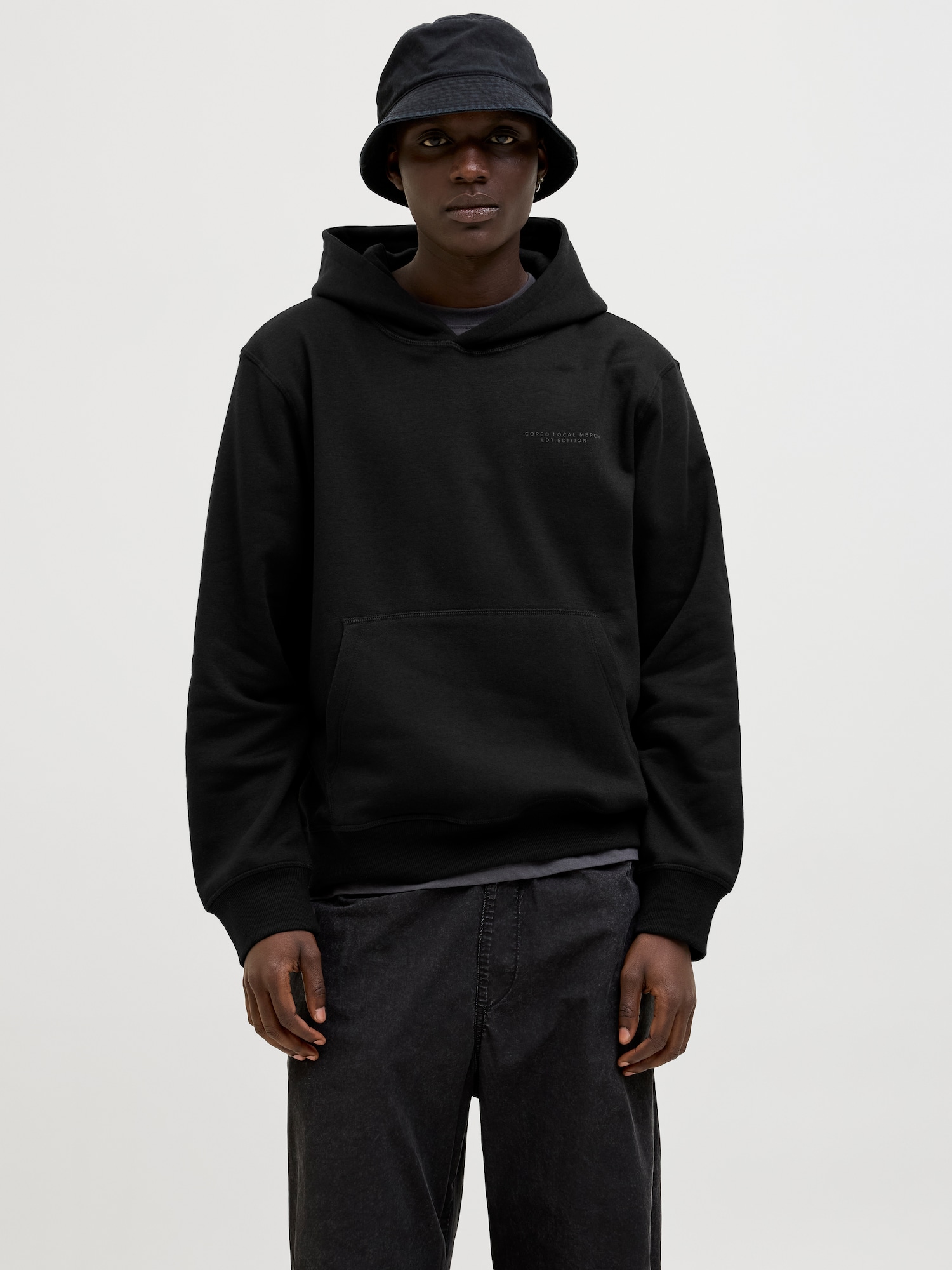 JACK & JONES Tréning póló 'Cointerlude'  szürke / fekete termék 2. képe
