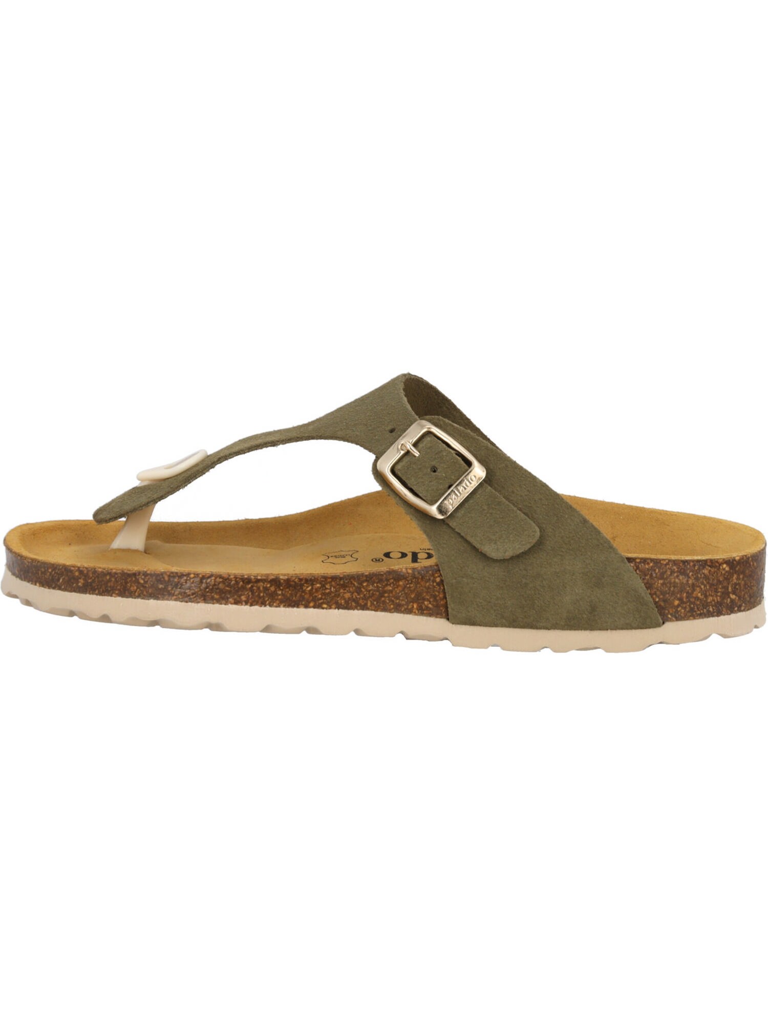 Palado Teenslipper ' Kos Suede Premium Leather' kaki