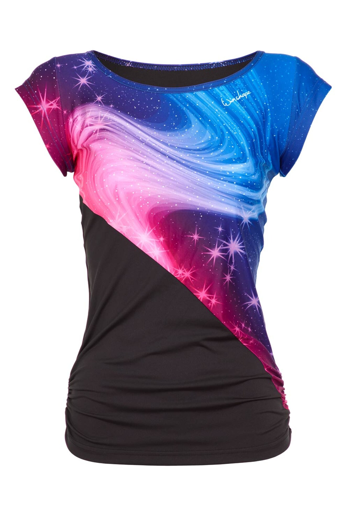 Winshape Tricou funcțional AET109  azuriu / roz / negru
