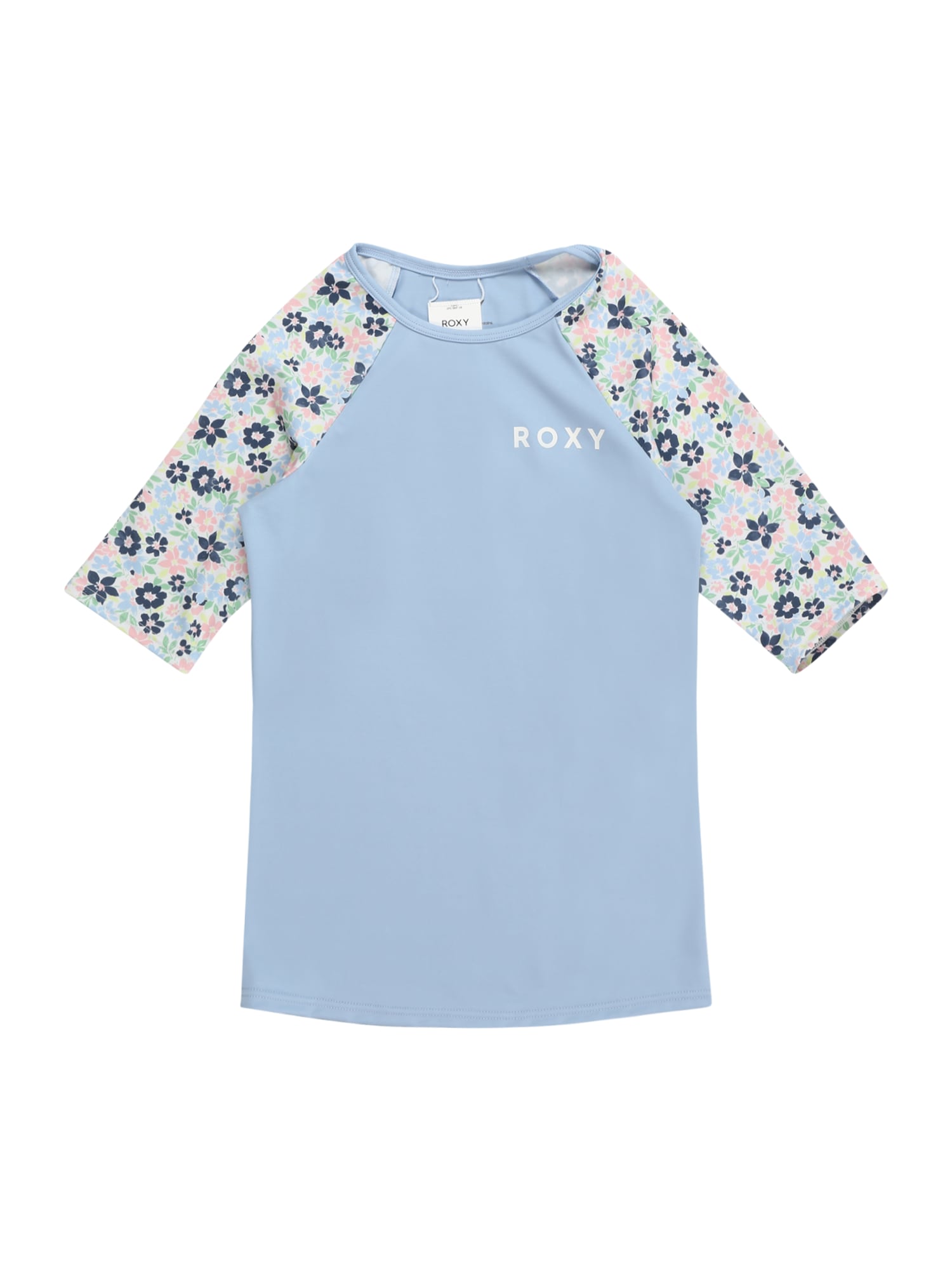 ROXY Функционална тениска  нейви синьо / небесносиньо / зелено / бяло