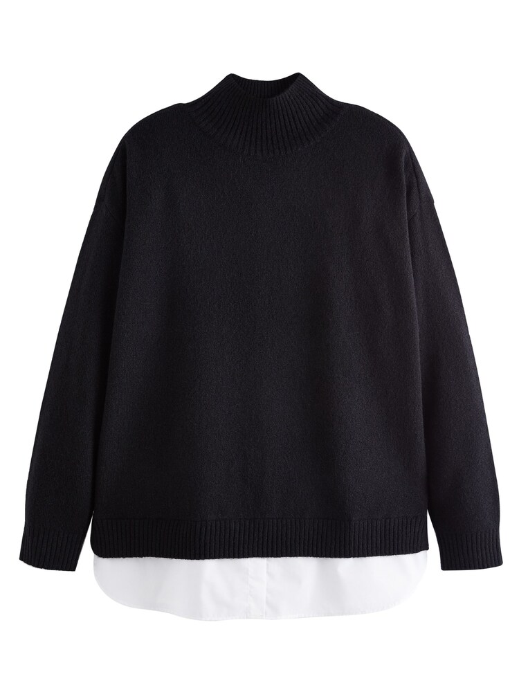 Next Pulóver Női fekete , Méret M