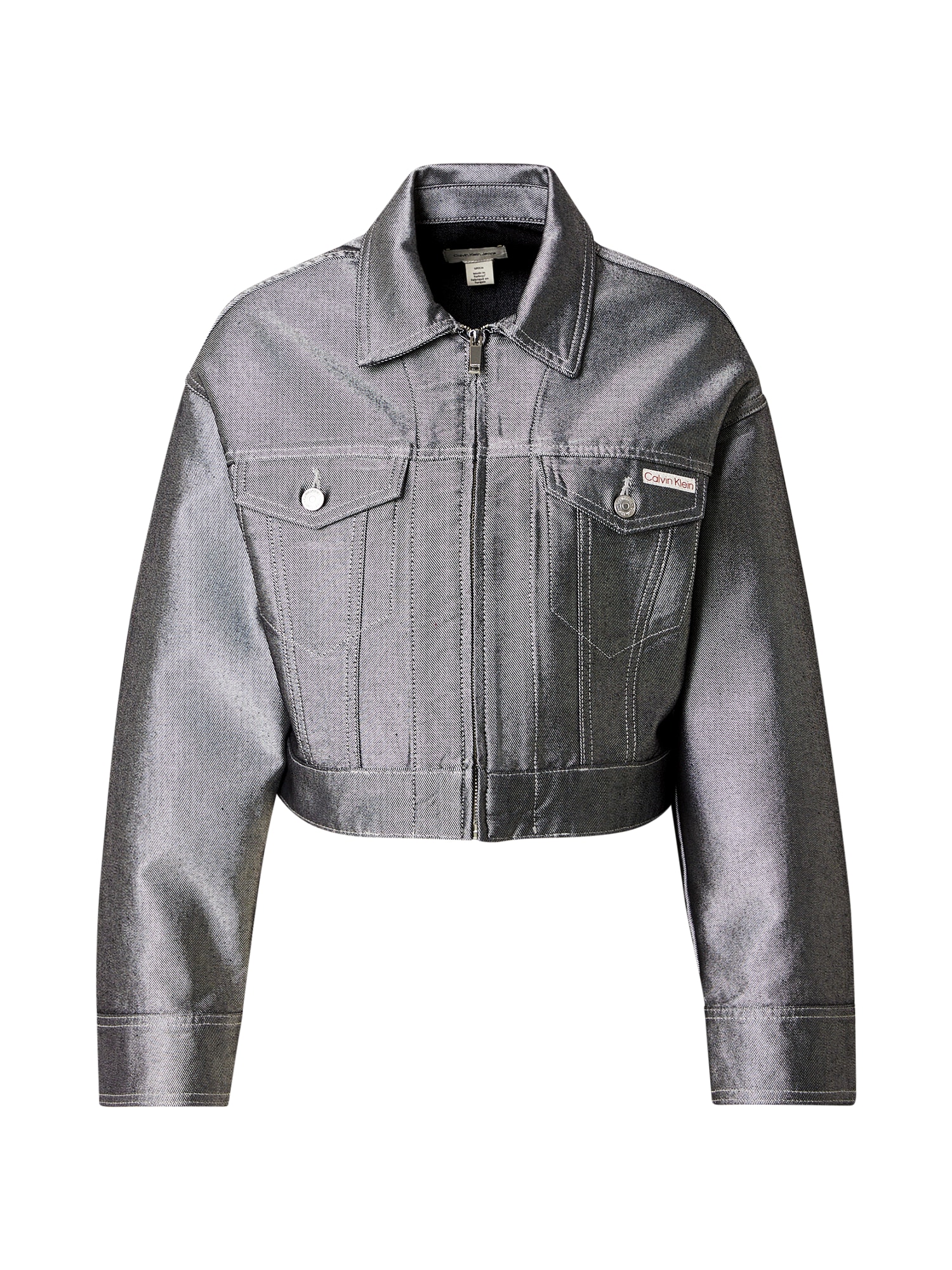 Calvin Klein Jeans Geacă de primăvară-toamnă  gri metalic