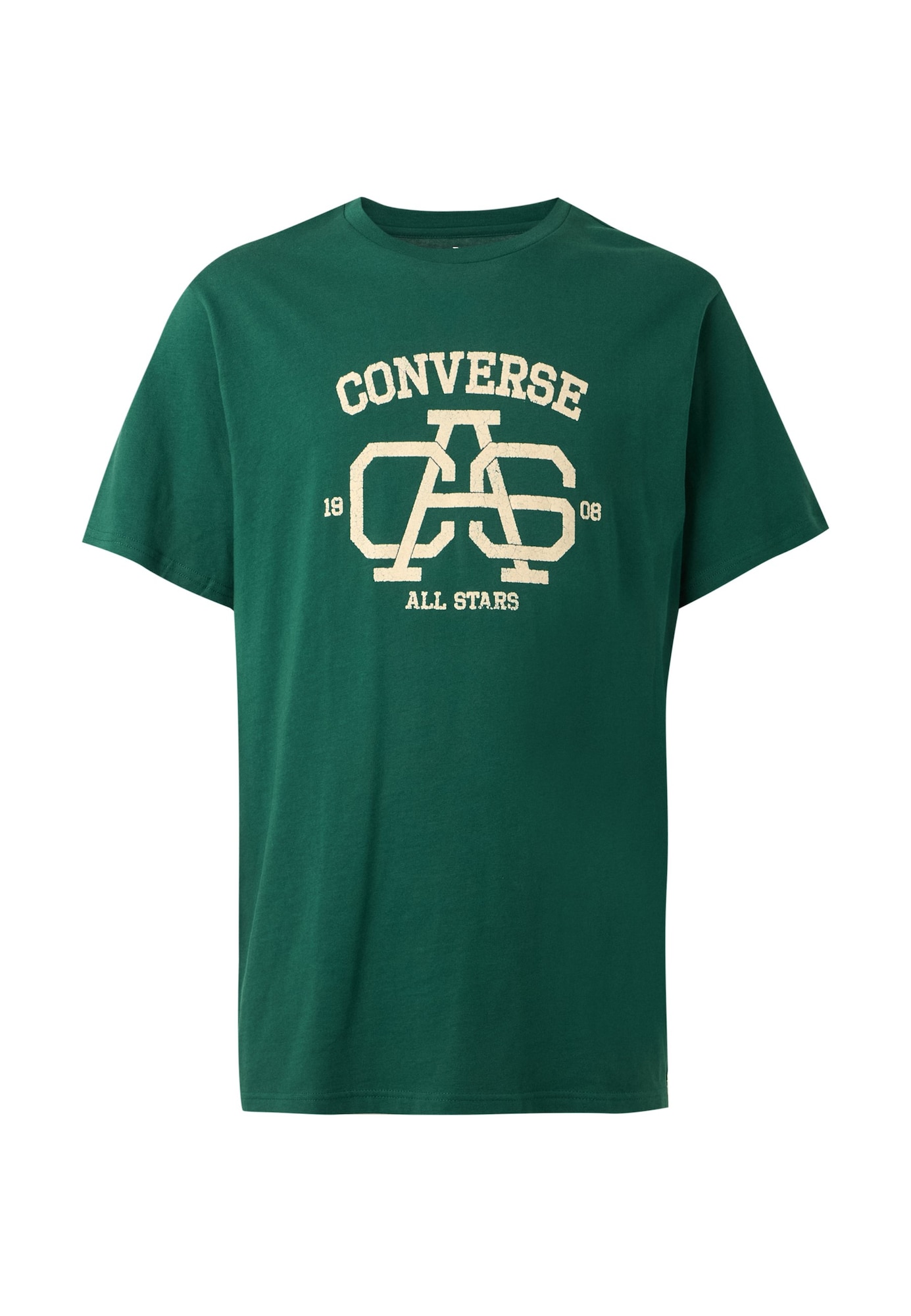 CONVERSE Camiseta 'CAS VARSITY'  beige / verde