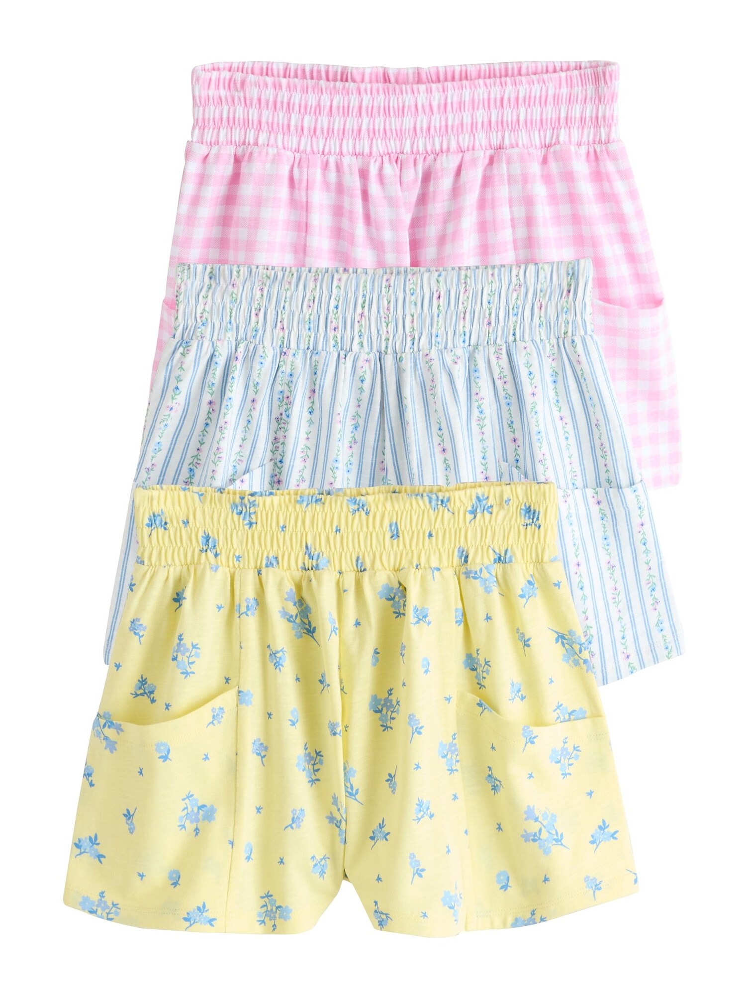 Next Pantaloni  albastru / galben / roz / alb
