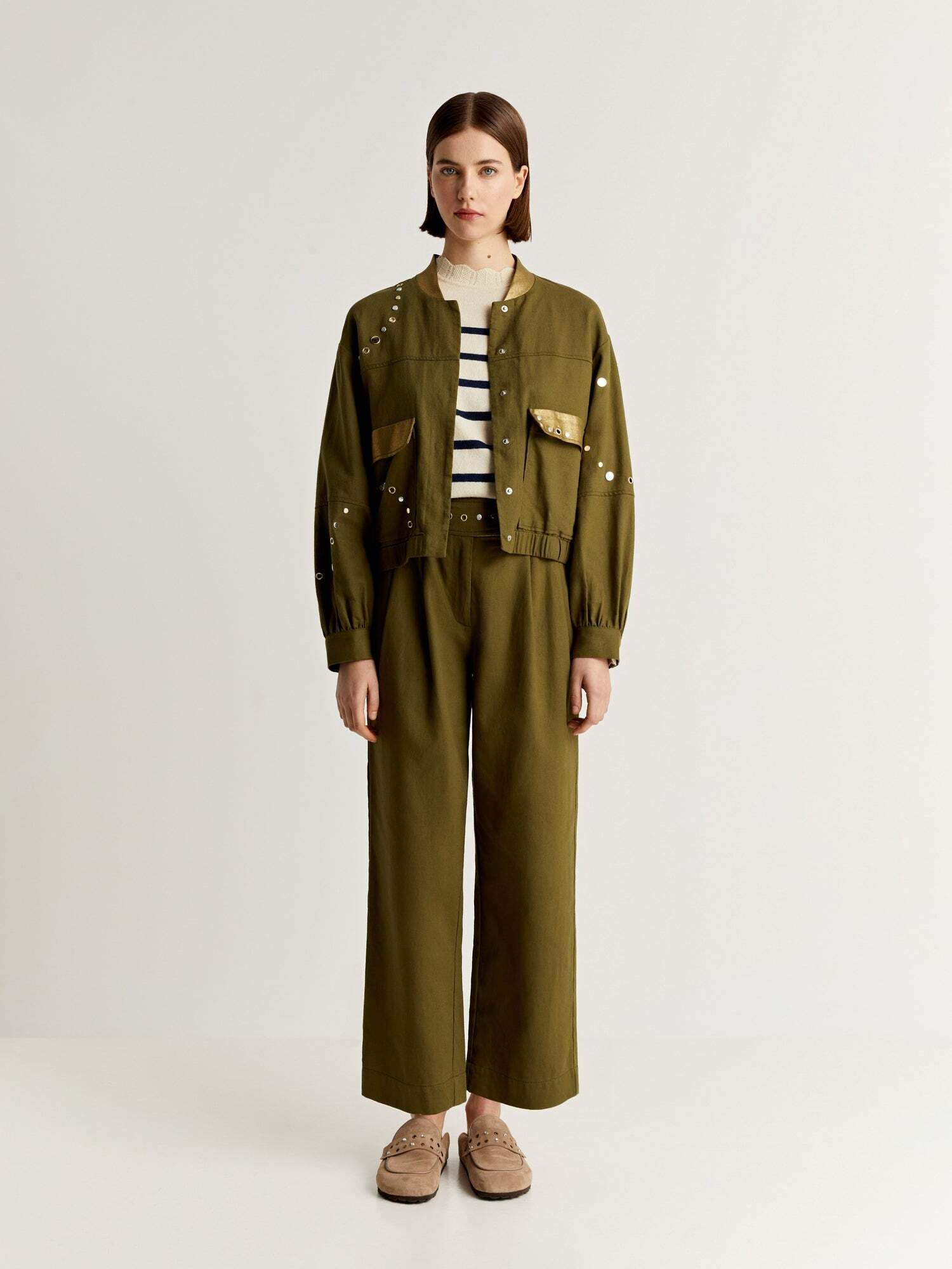 Thumbnail - Übergangsjacke 'Mili Studs'