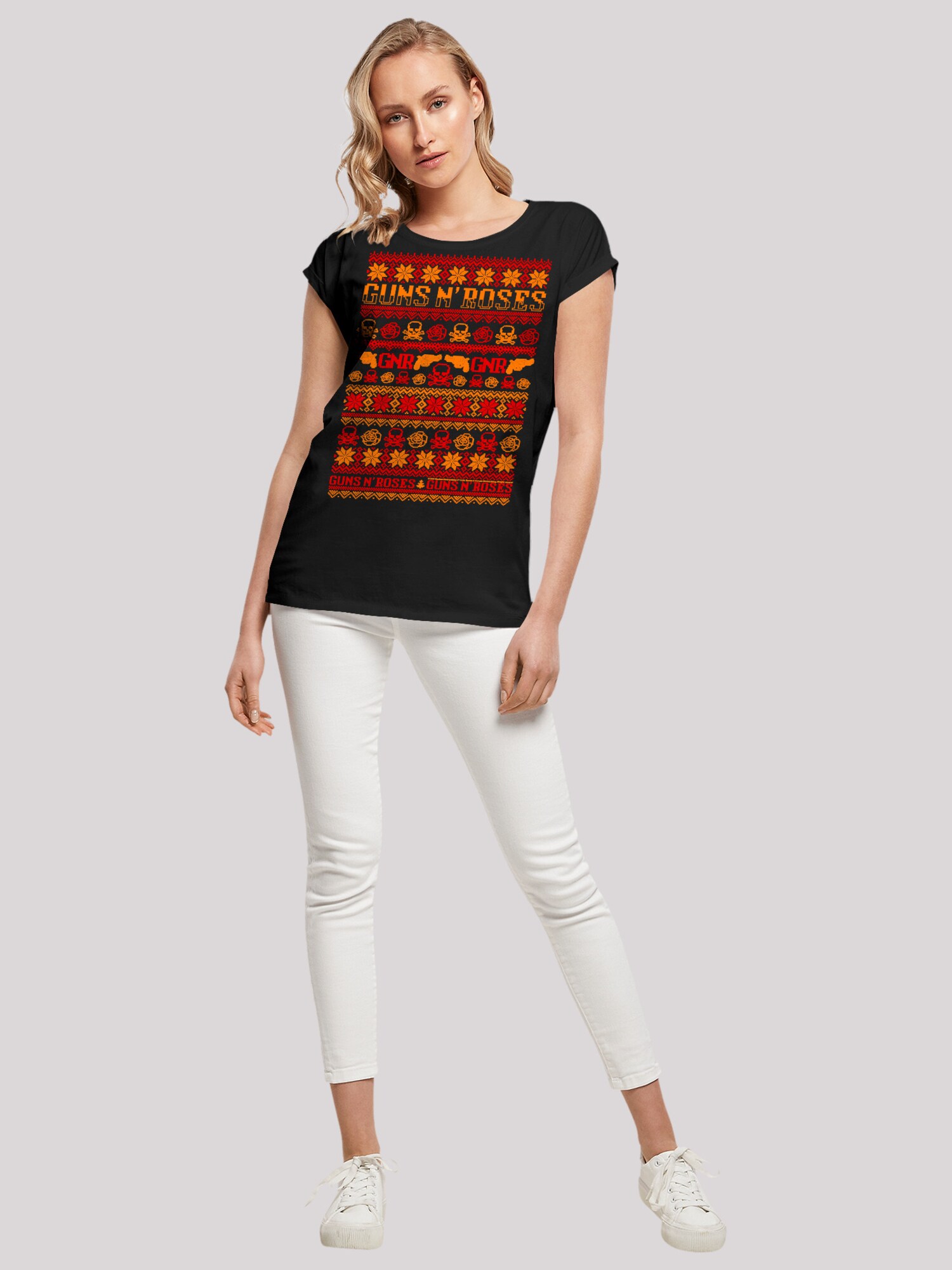 Thumbnail - F4NT4STIC T-Shirt Guns And Roses Christmas