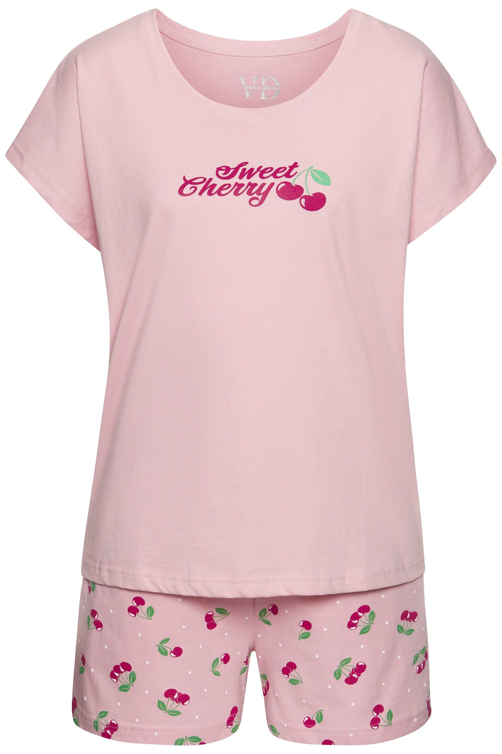 VIVANCE by LASCANA Kort pyjamas grön / bär dam