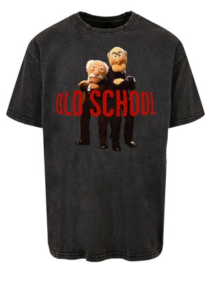 F4NT4STIC Shirt ‘Disney Muppets Old school’ Antraciet / Gemengde kleuren