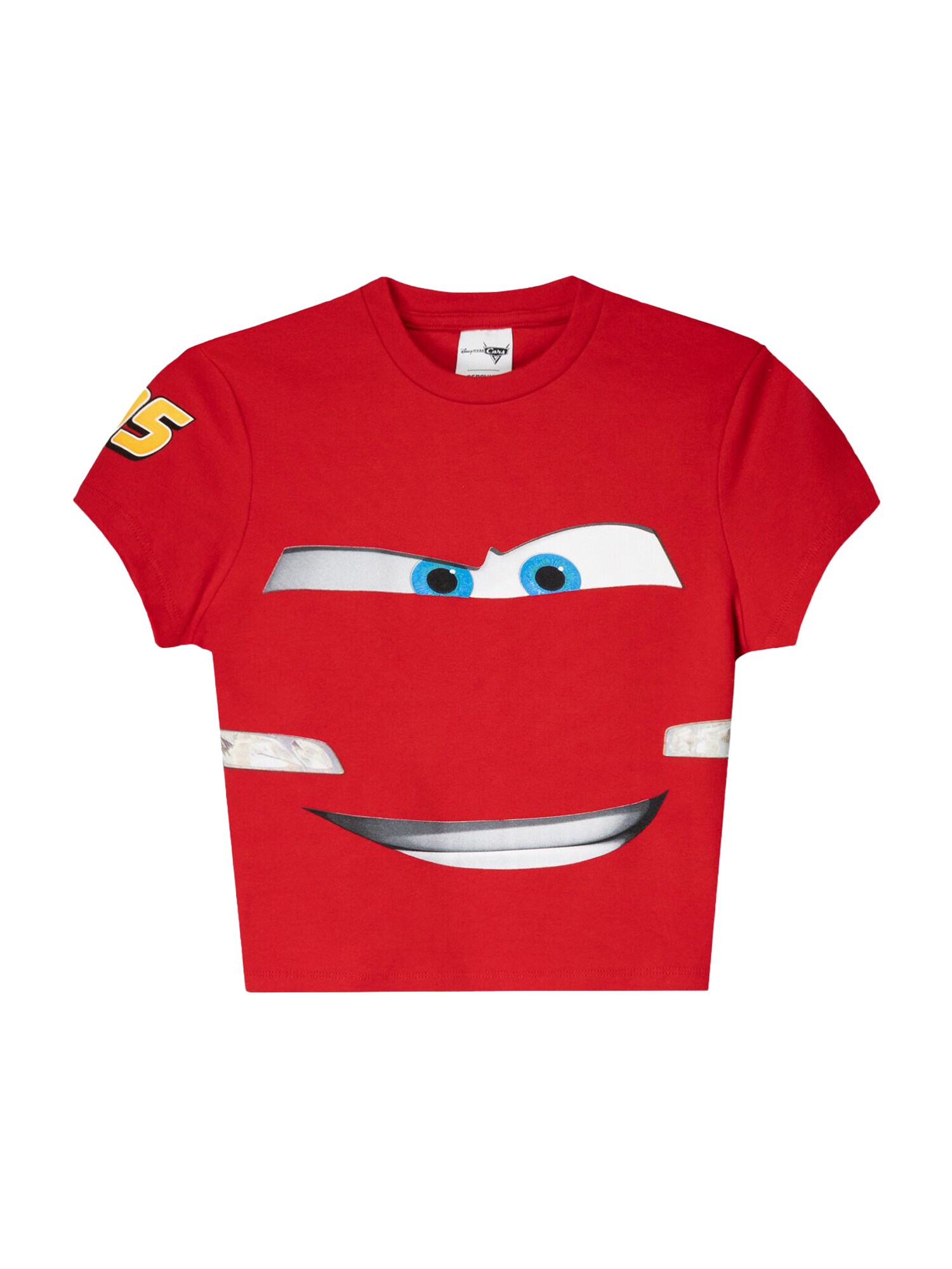 Bershka Tricou 'CARS RAYO MCQUEEN'  albastru deschis / roșu / negru / alb