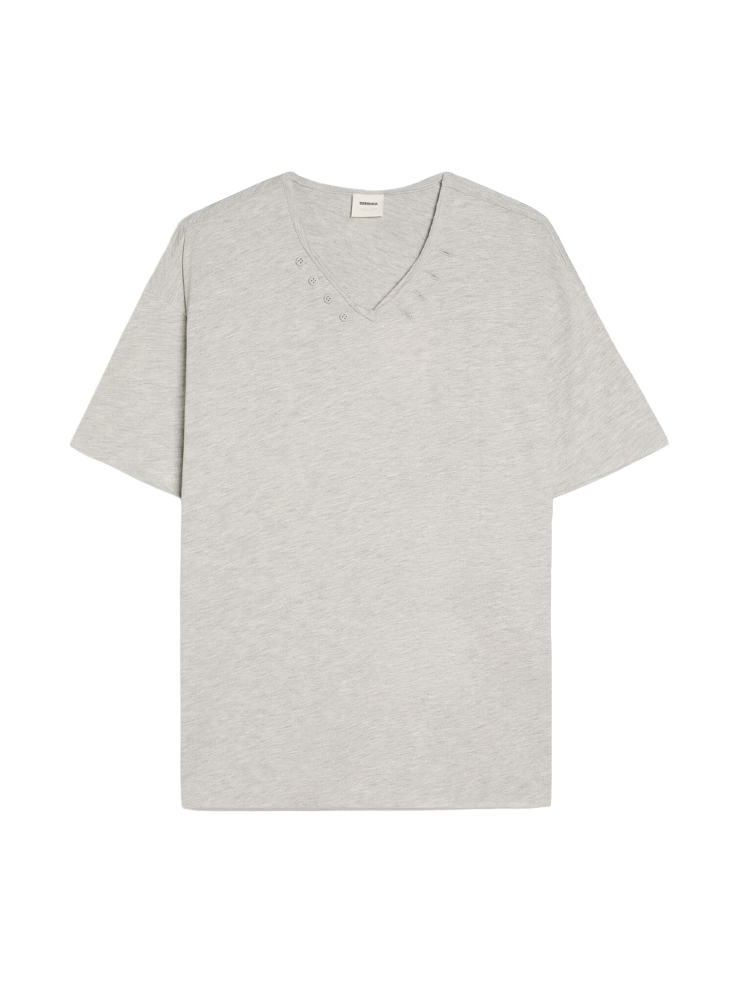 Bershka Tricou gri amestecat