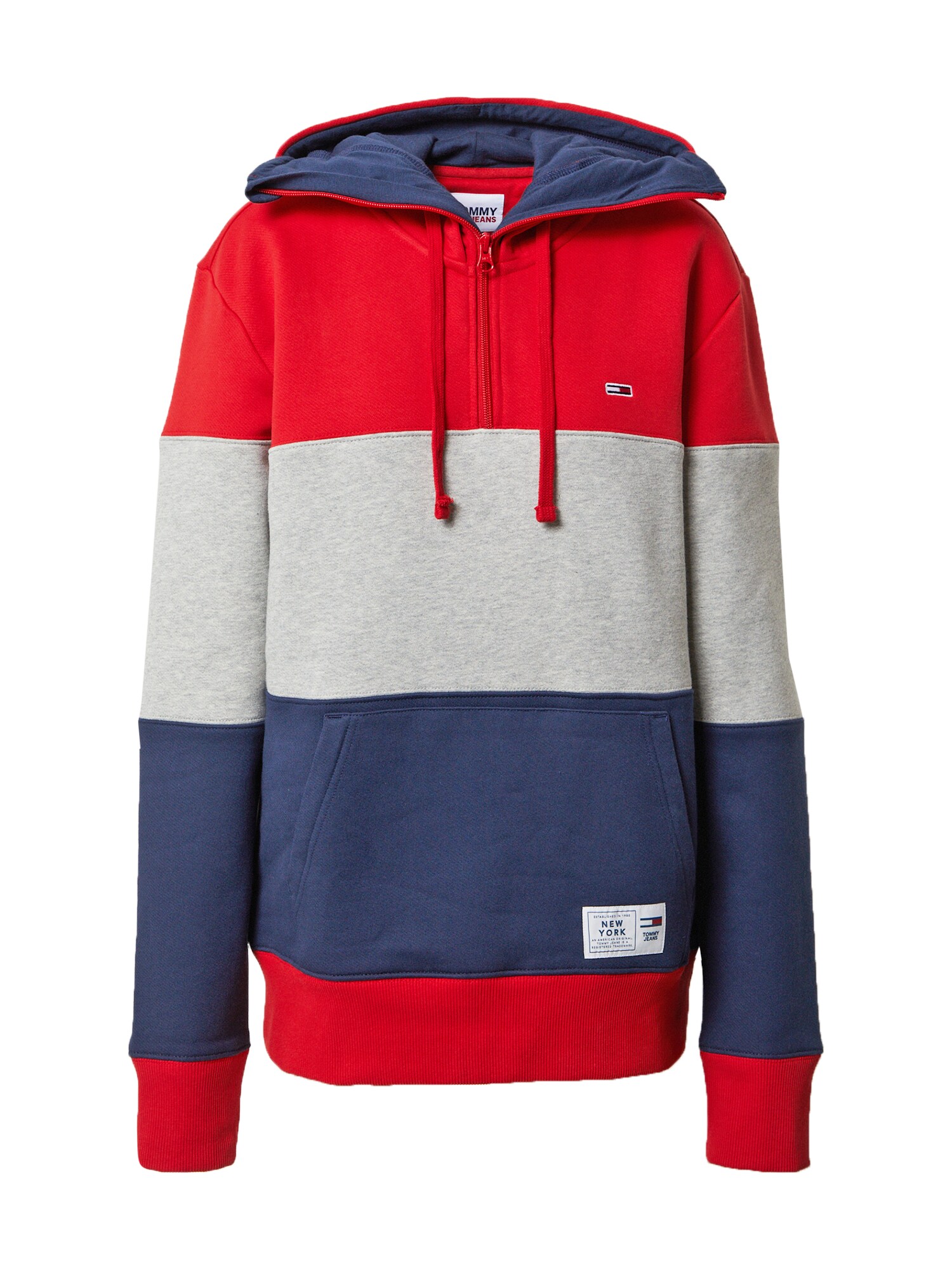 Tommy Jeans Megztinis be užsegimo  purpurinė spalva / violetinė-mėlyna / margai pilka