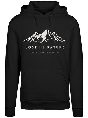 F4NT4STIC Sweatshirt ‘Berge Natur Winter’ Zwart / Wit