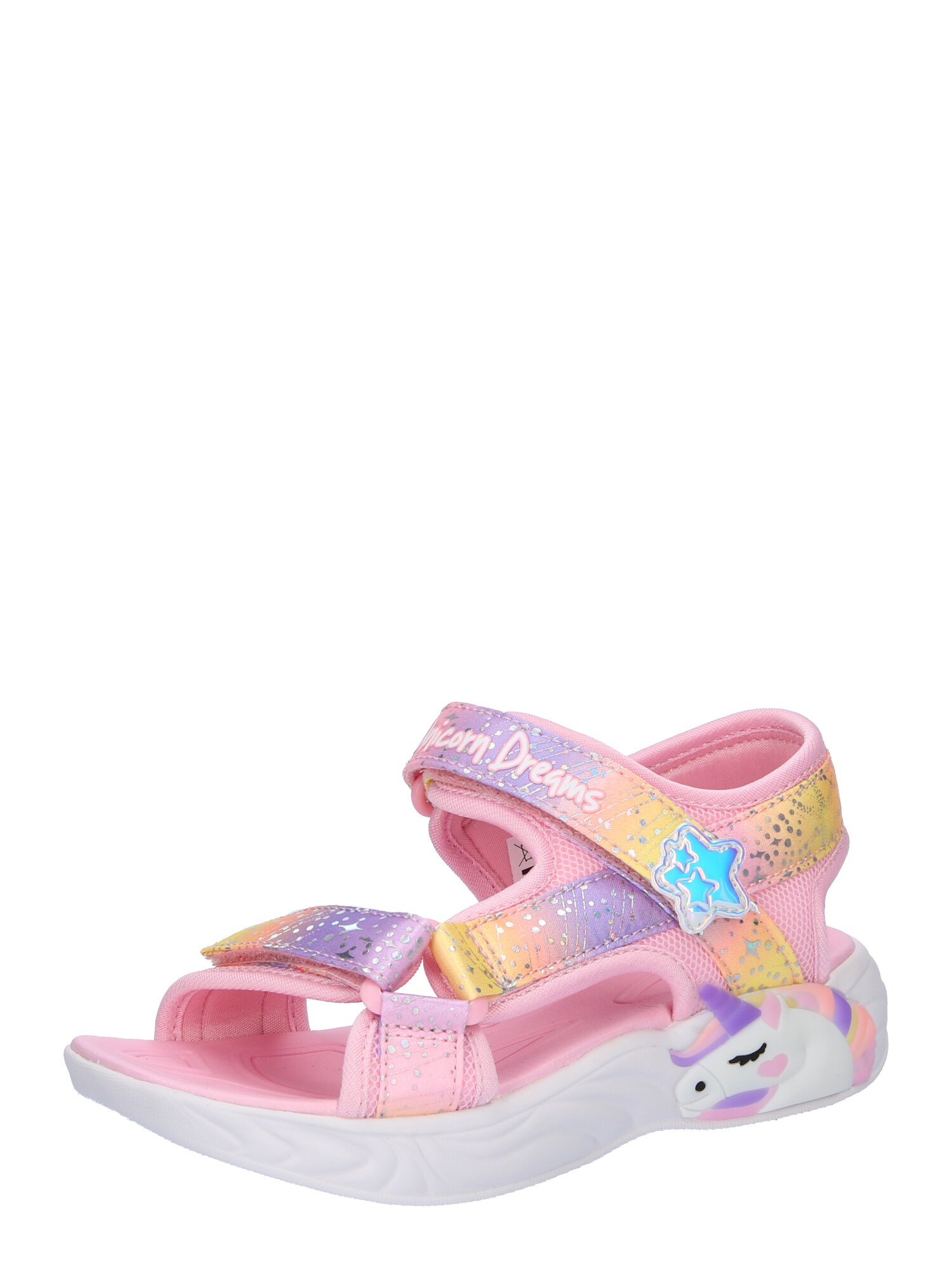 Skechers Kids Sandále 'Unicorn Dreams'  svetlomodrá / žltá / tmavofialová / svetloružová