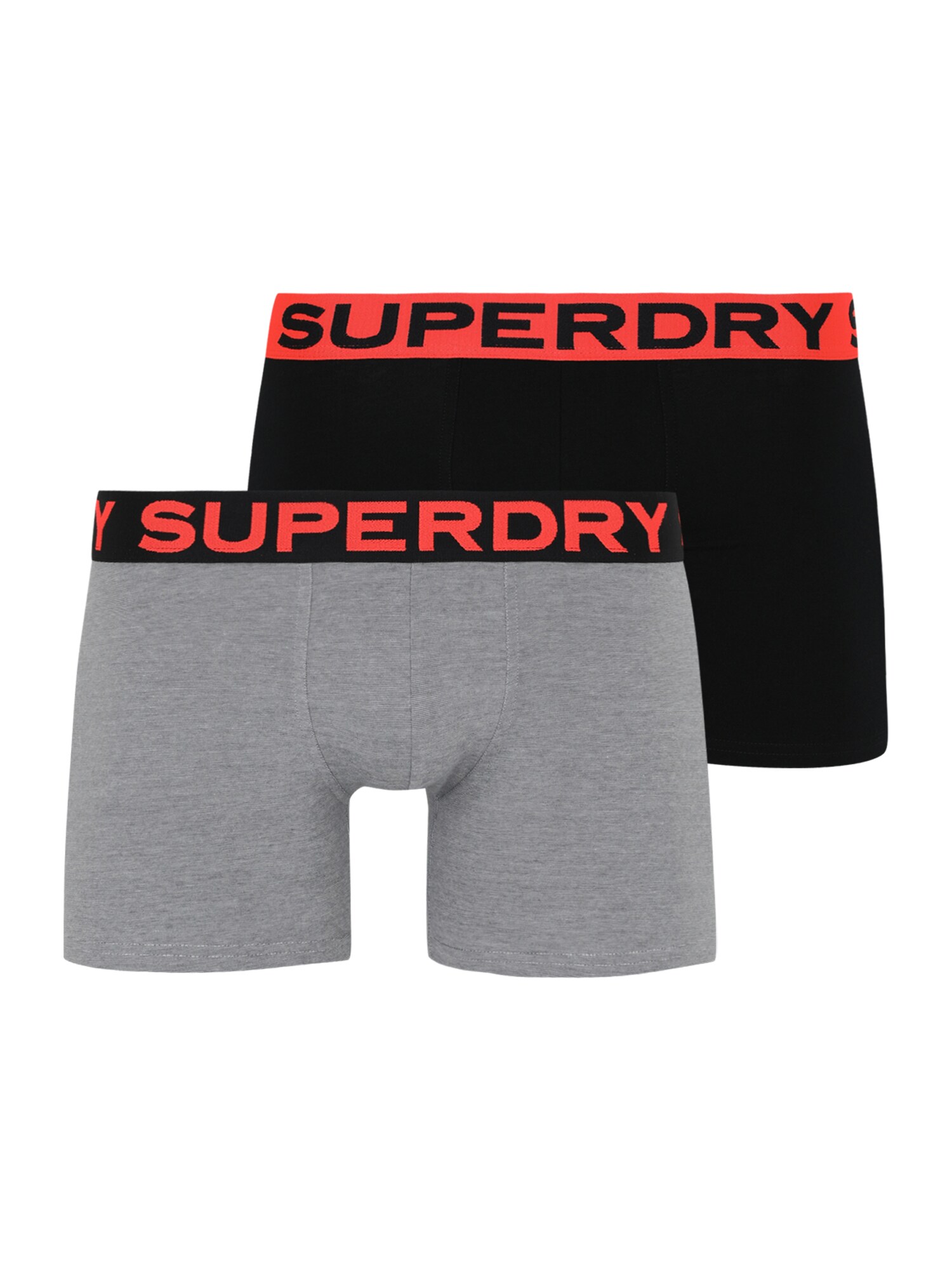 Superdry Boxeri  gri amestecat / roșu / negru