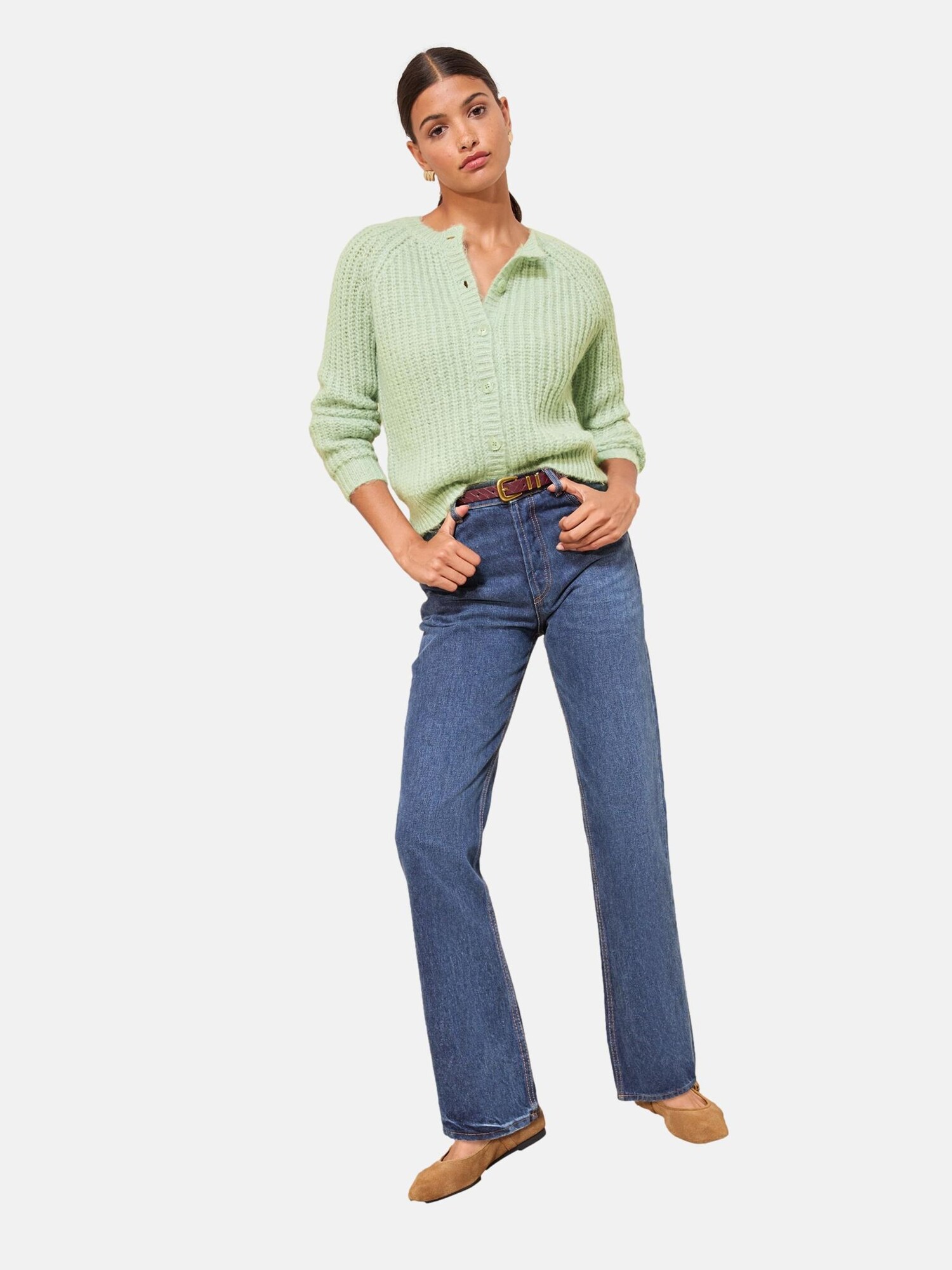 Friends Like These Geacă tricotată  verde deschis