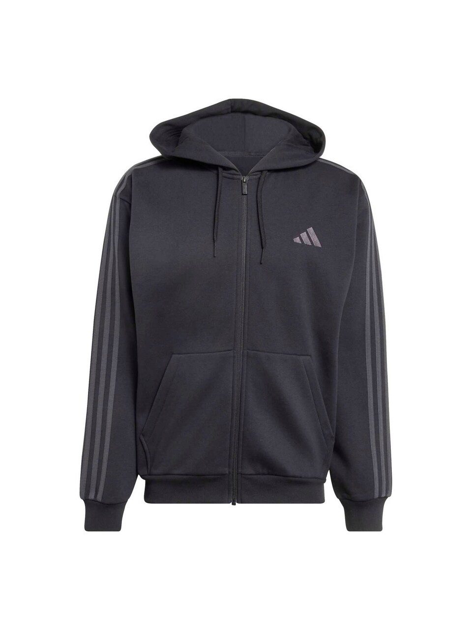 Sportsweatjacka 'Essentials 3-Stripes Fleece Full-Zip'