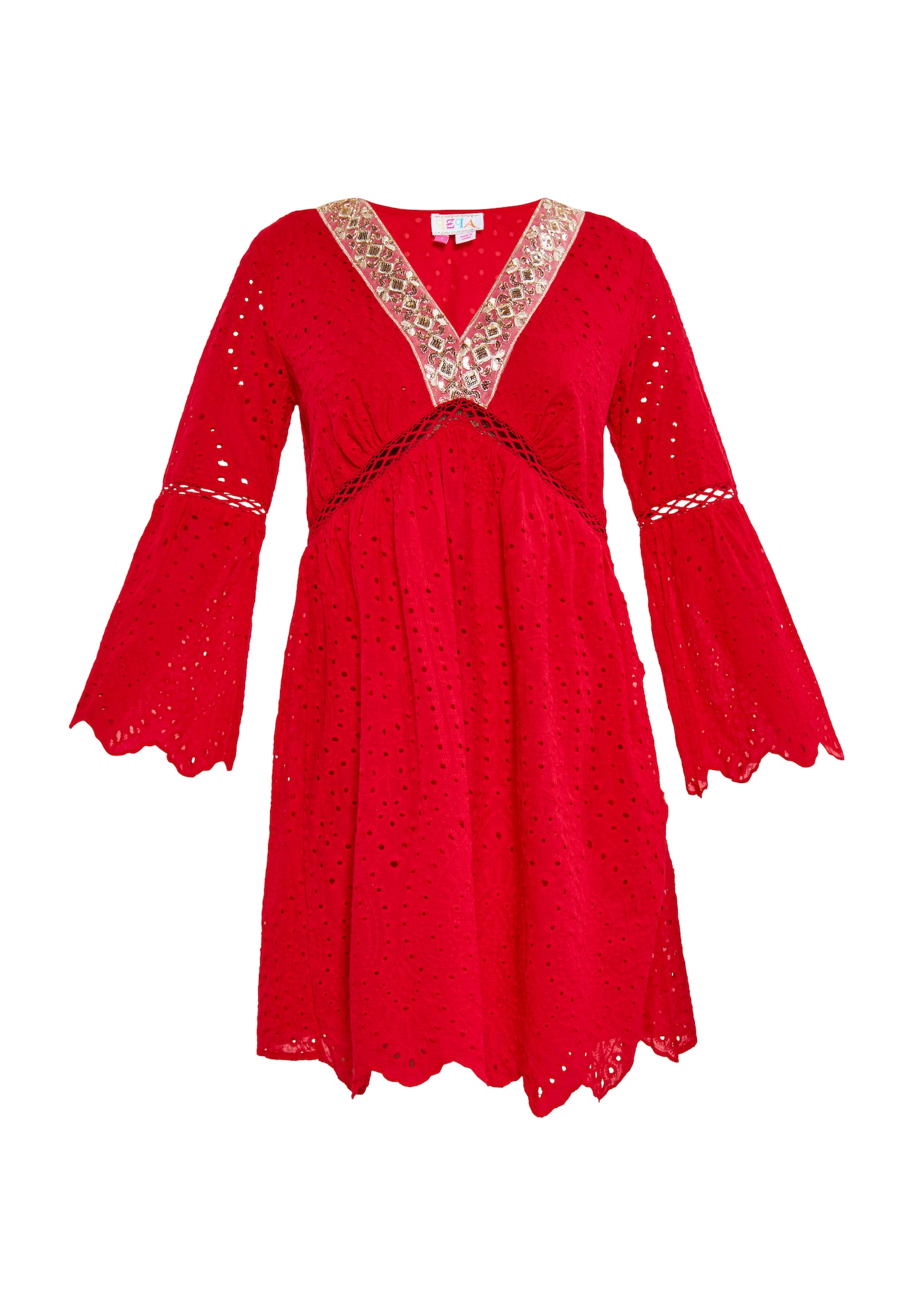 IZIA Rochie de vară  auriu / roz / roșu