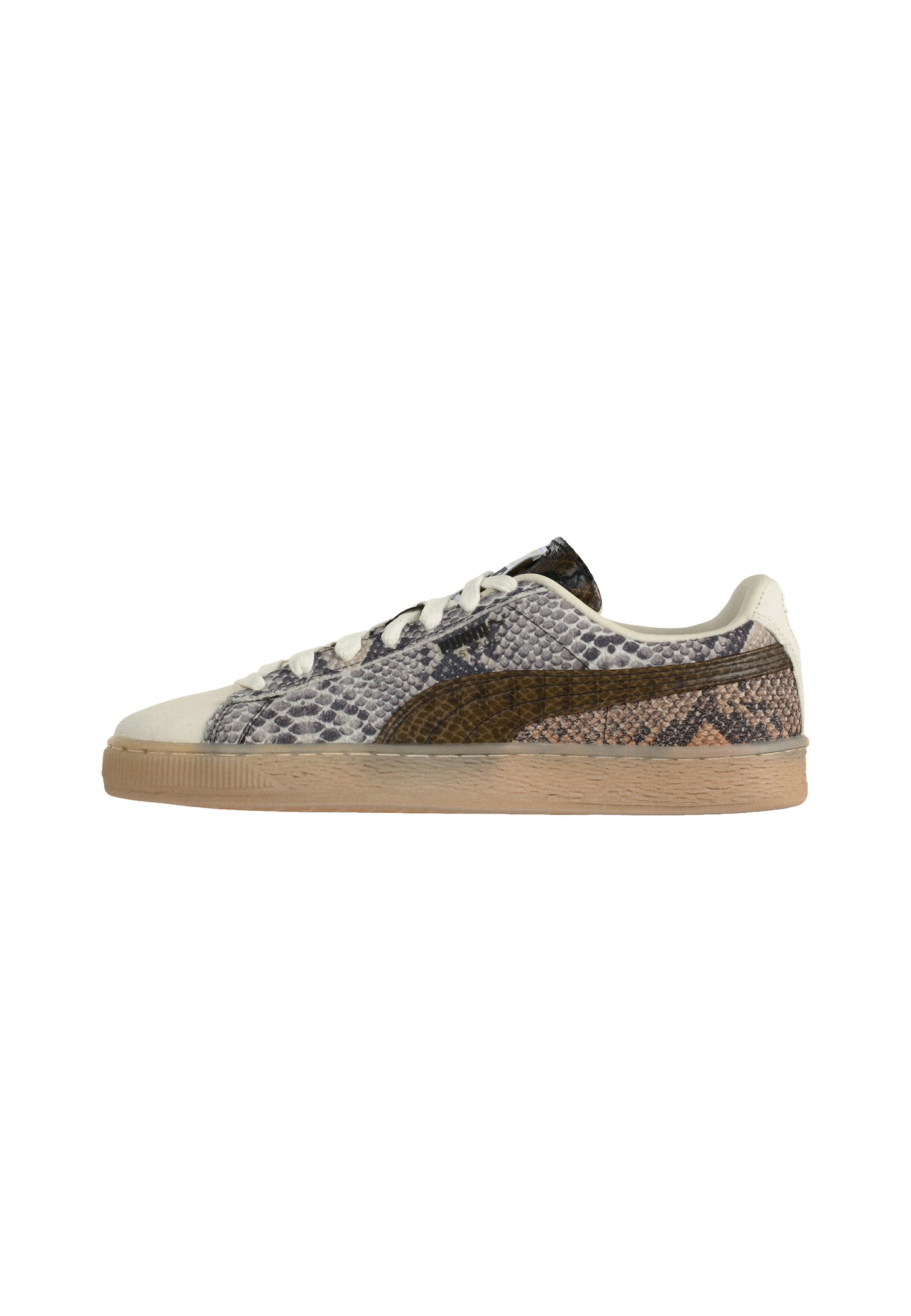 PUMA Sneaker low Suede bej / maro / gri bazalt / negru