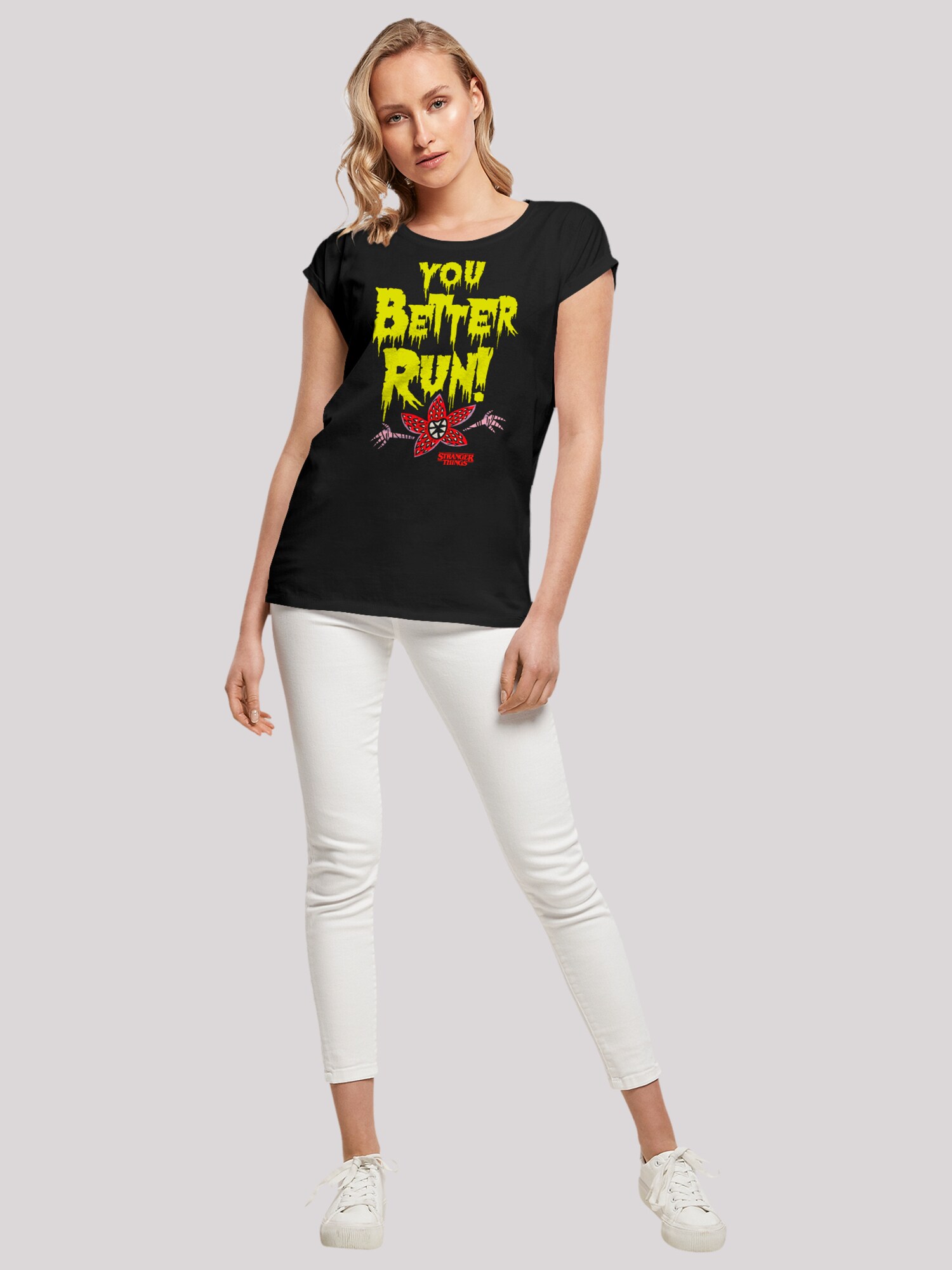 Thumbnail - F4NT4STIC T-Shirt Stranger Things You Better Run Netflix TV Series