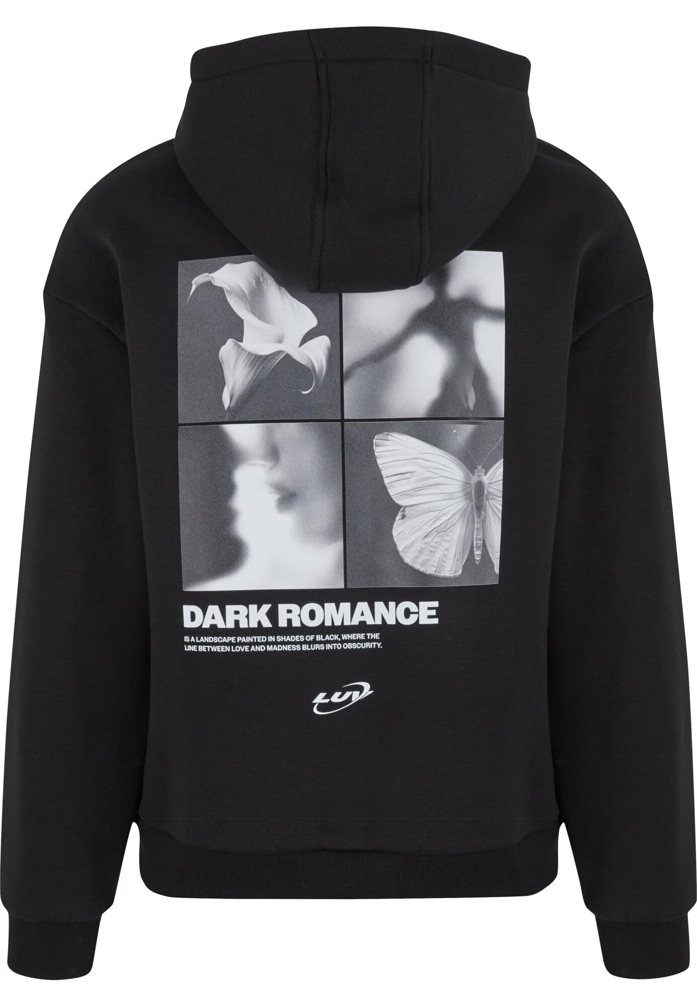 MT Upscale Tréning póló 'Dark Romance'  fekete / fehér termék 2. képe