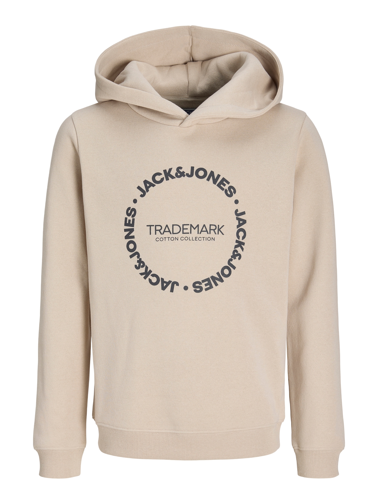 Jack & Jones Junior Bluză de molton JJBenson nisipiu / negru