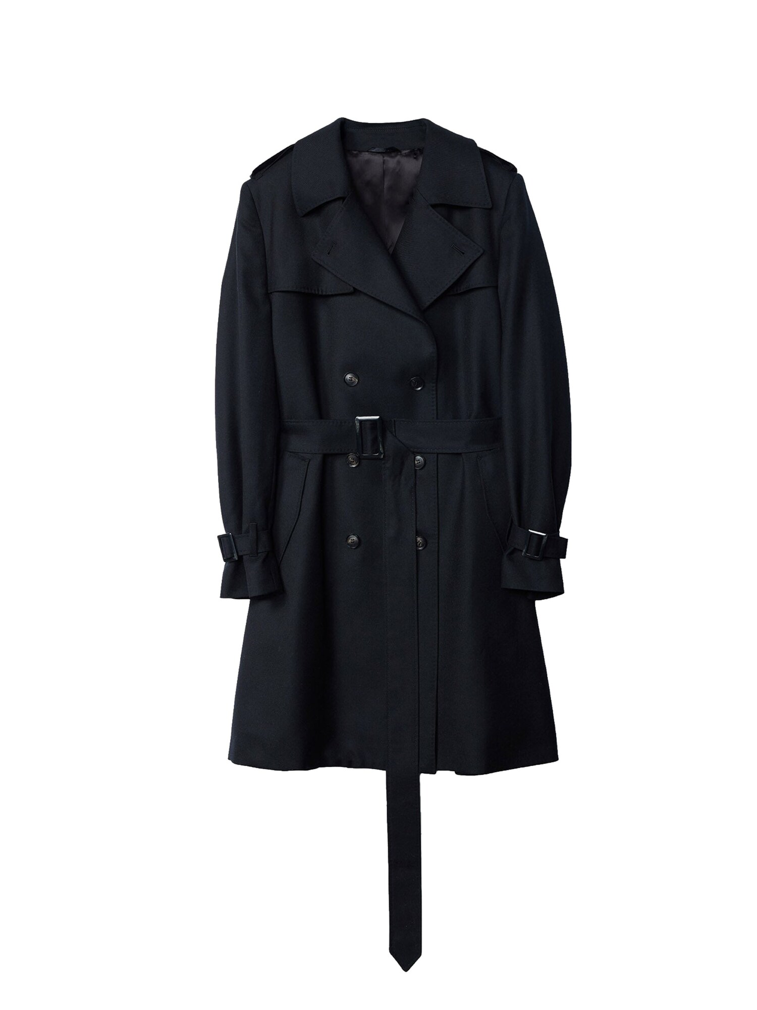 GOBI Cashmere Cappotto di mezza stagione 'Women's Double Breasted Cashmere Trench Coat'  nero