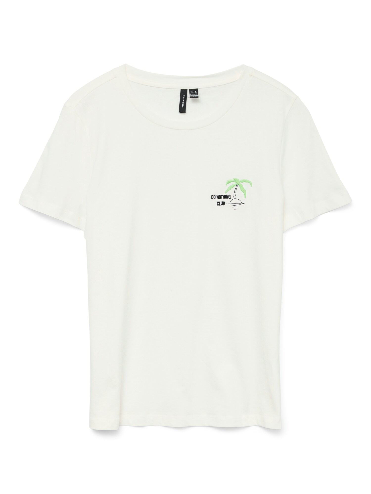VERO MODA Tricou  verde mentă / negru / alb