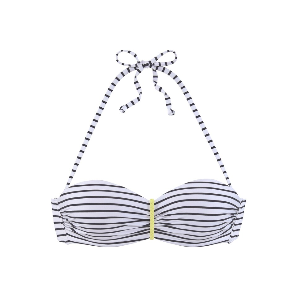 Bikiniöverdel mörkgul / svart