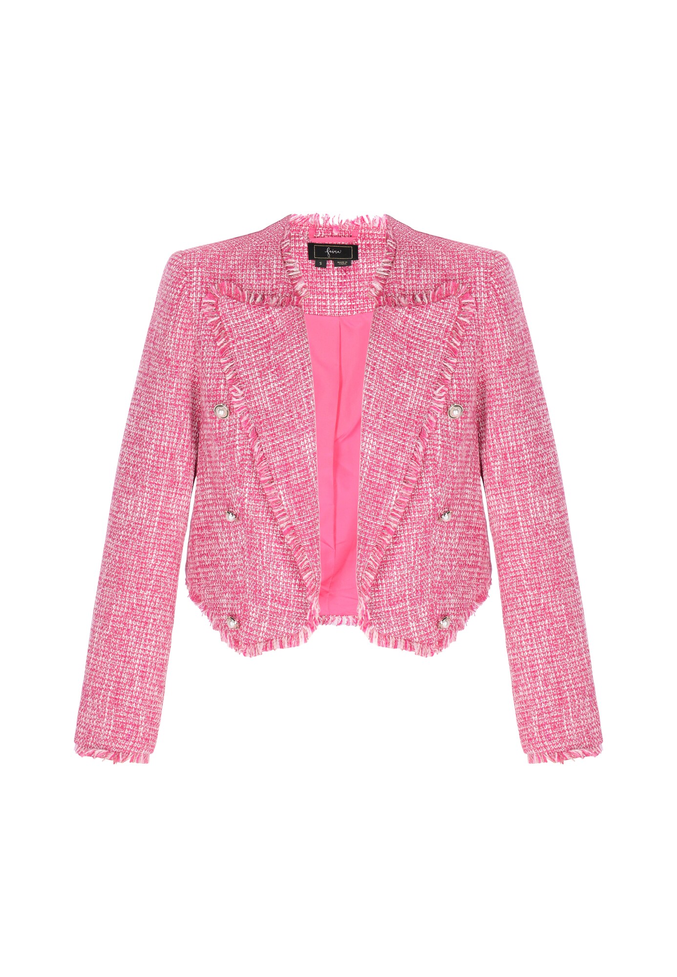 faina Blazer 'Festive'  pitaya / offwhite