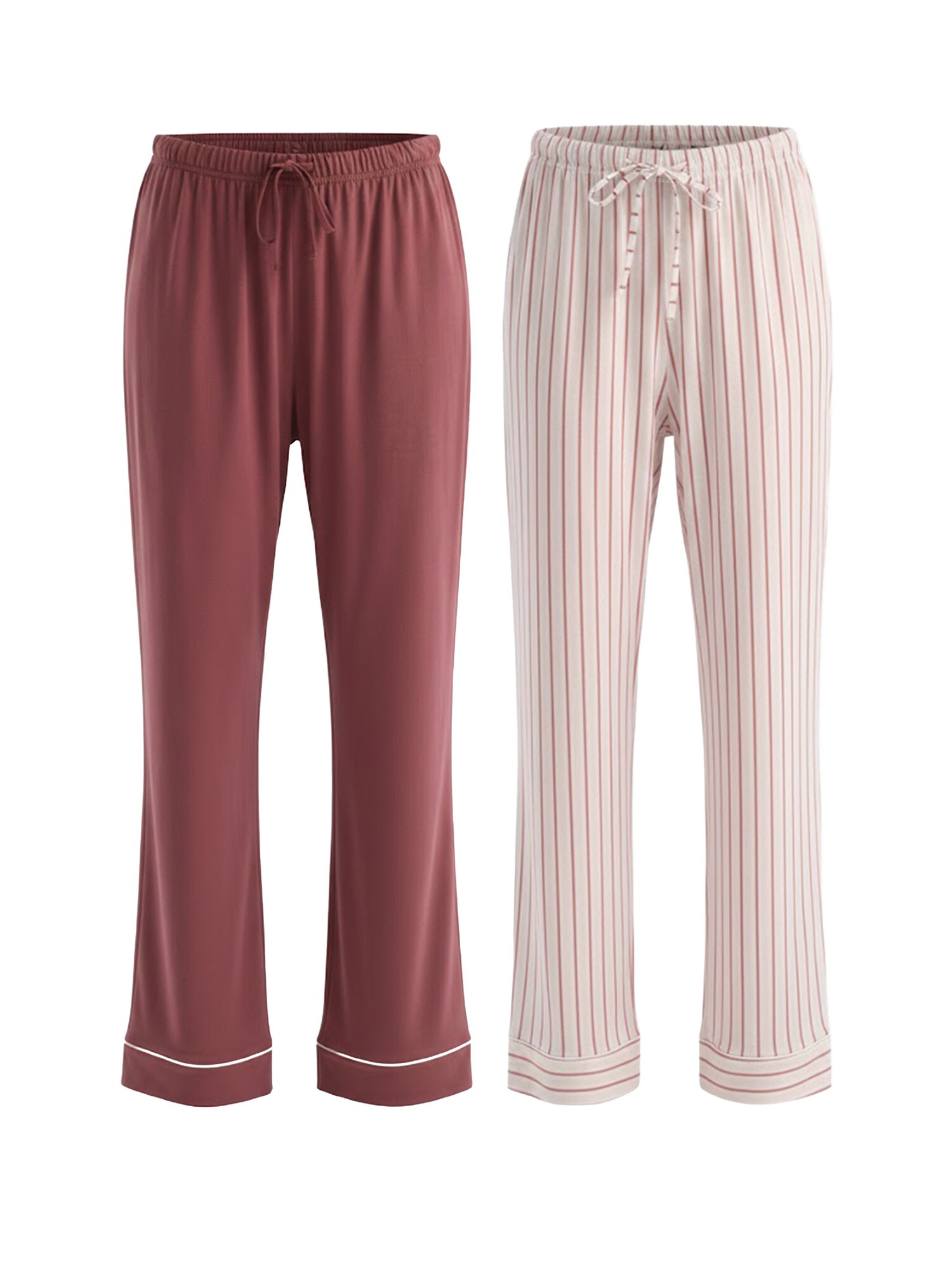 Dagi Pantaloni de pijama  roz / roşu închis / alb