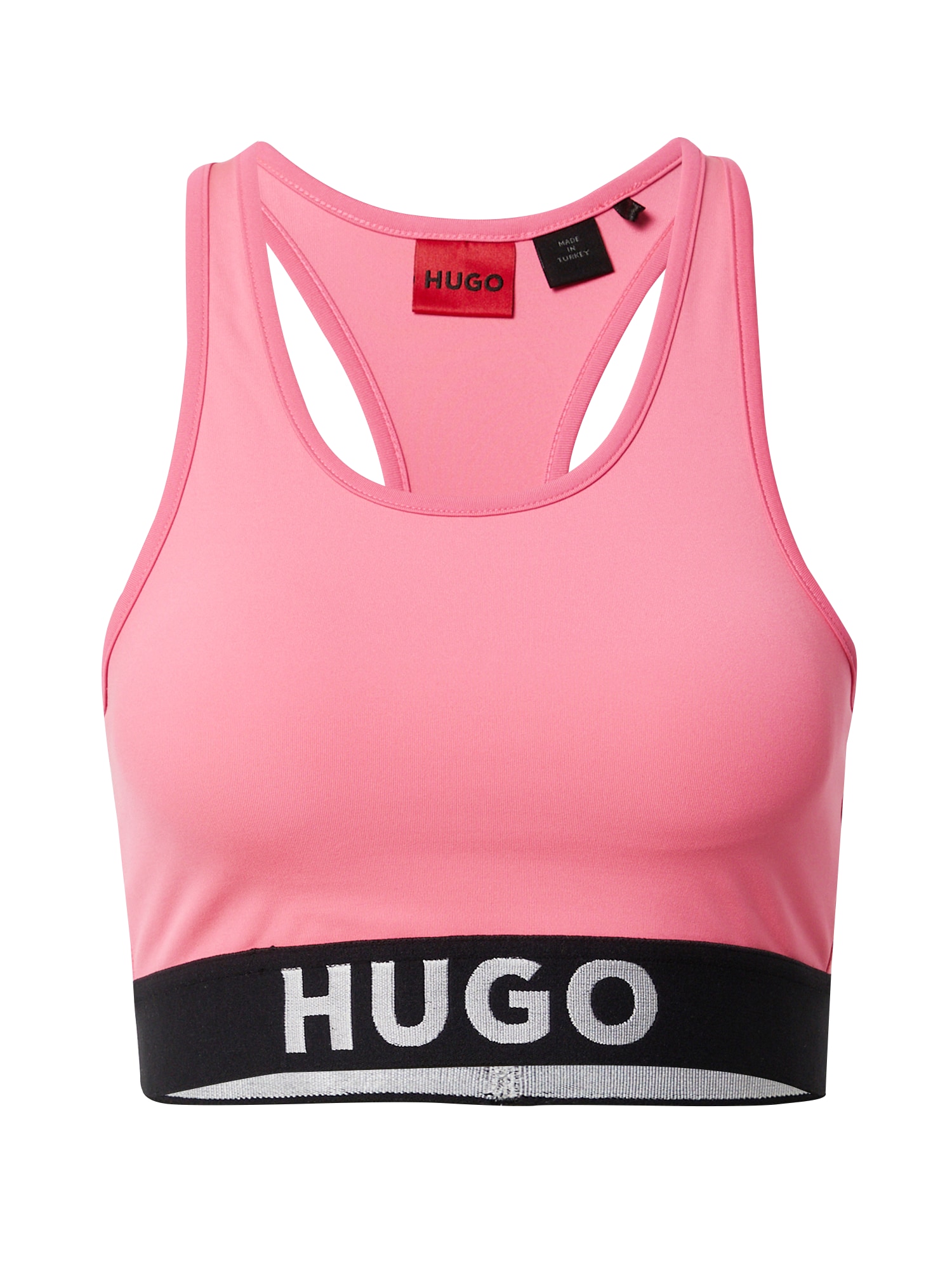 HUGO Top  világos-rózsaszín / fekete / fehér