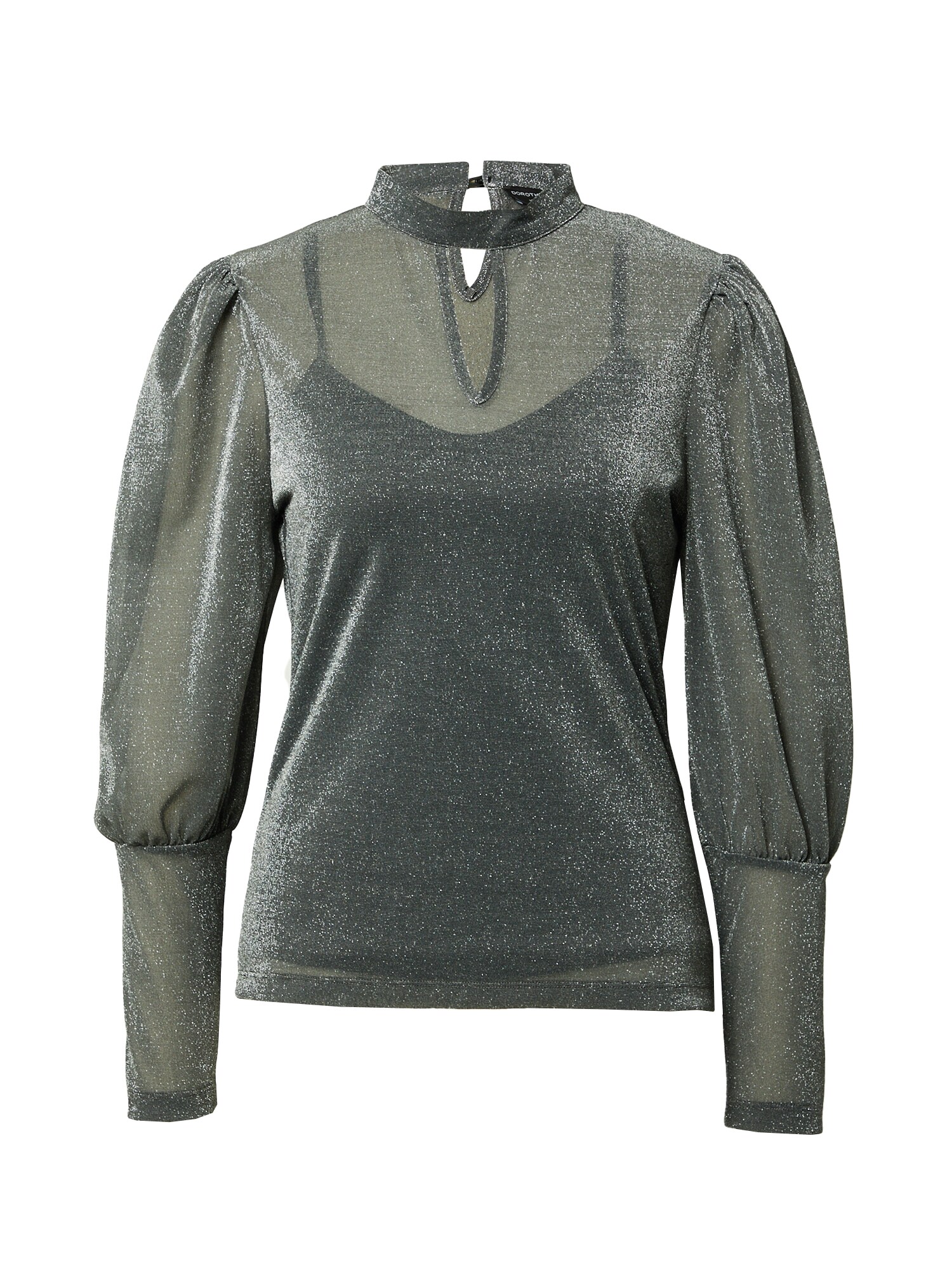 Dorothy Perkins Blúzka čierna melírovaná / strieborná