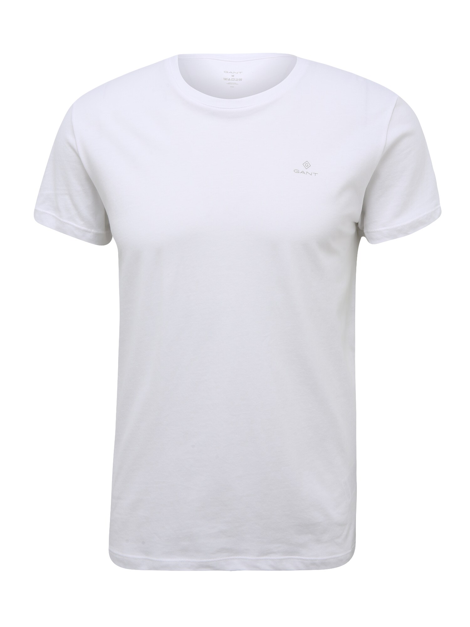 GANT Тениска  сиво / бяло