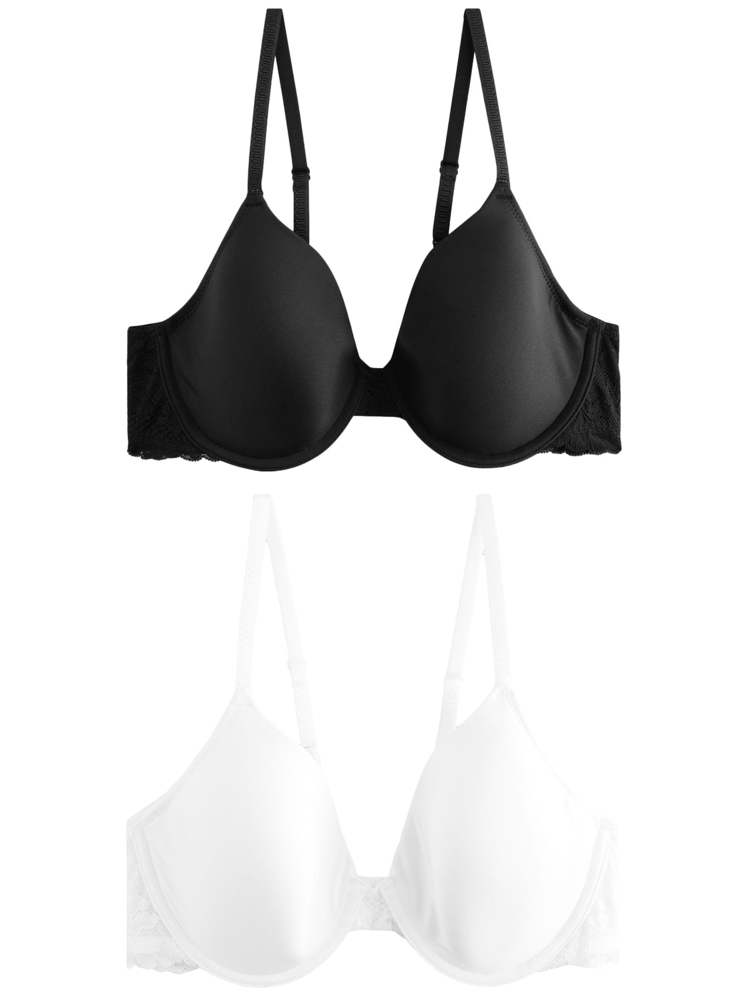 Next Sutien  negru / alb