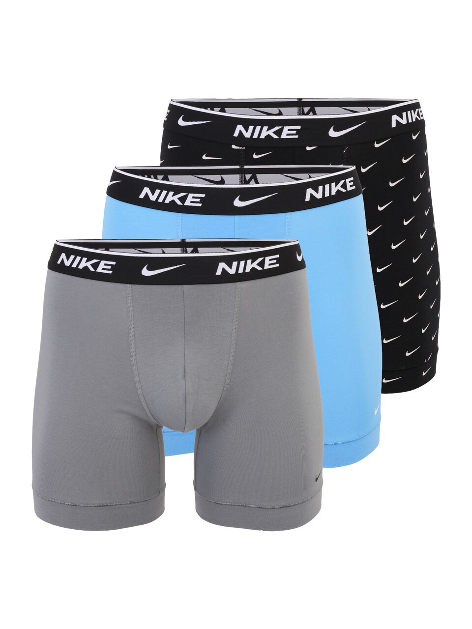 Boxershorts ljusblå / grå