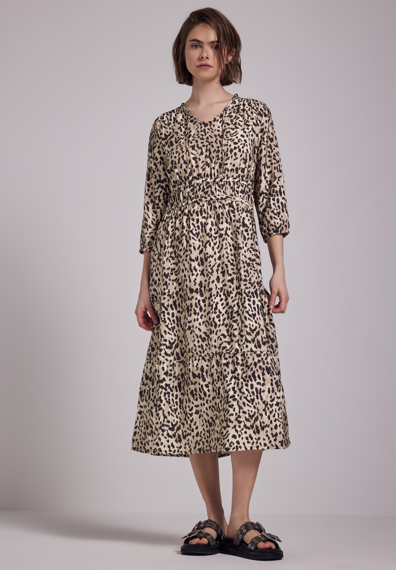 Thumbnail - Street One Studio Midi-Kleid mit Leo-Print